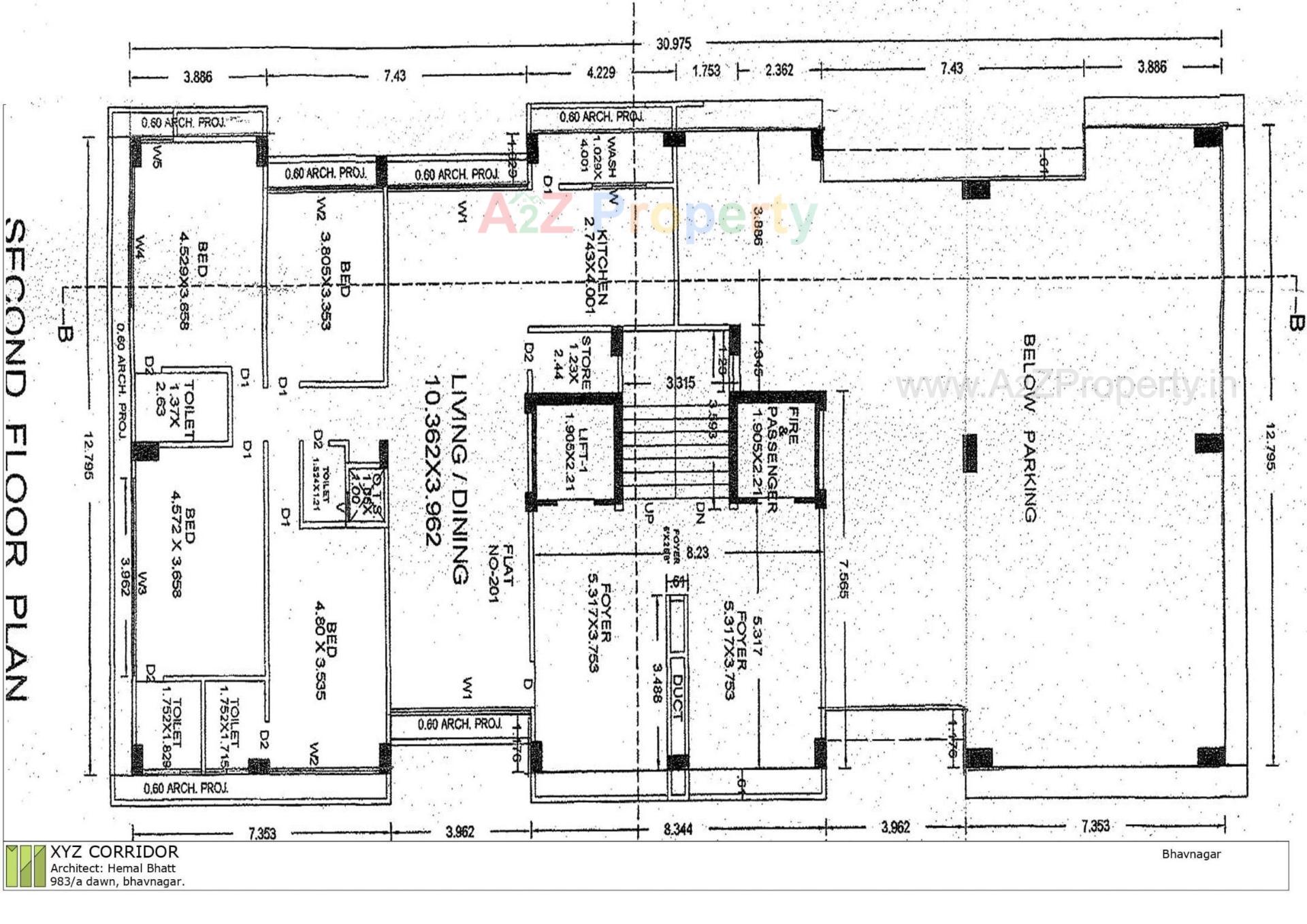 Layout of real estate project Aangi Elysium located at Bhavnagar, Bhavnagar, Gujarat