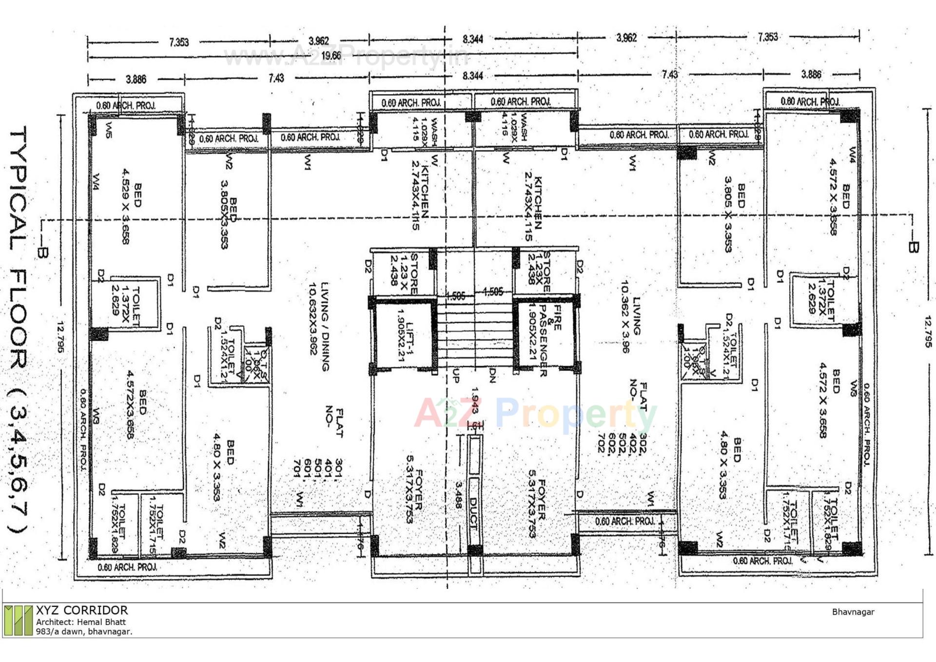 Layout of real estate project Aangi Elysium located at Bhavnagar, Bhavnagar, Gujarat