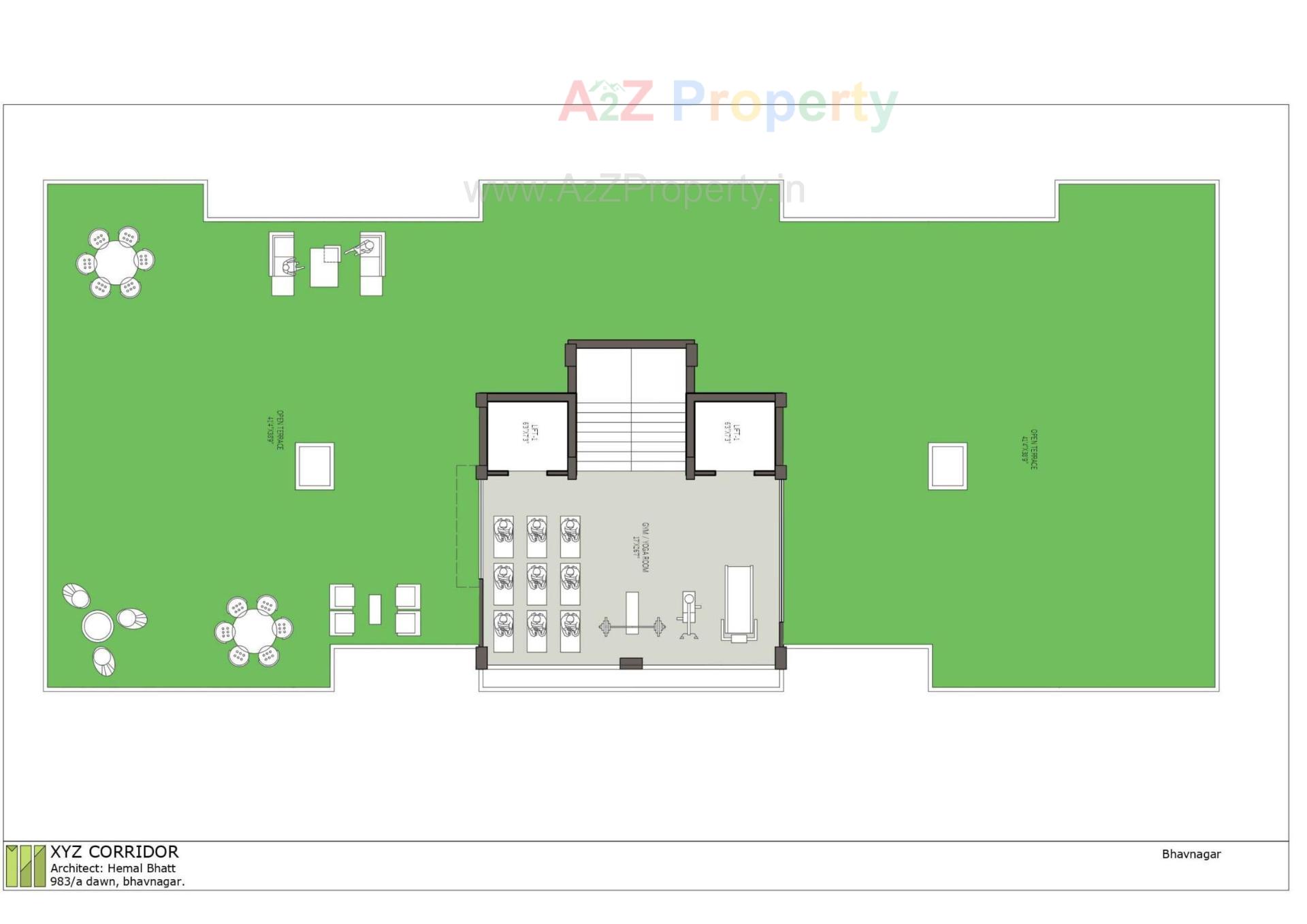 Layout of real estate project Aangi Elysium located at Bhavnagar, Bhavnagar, Gujarat