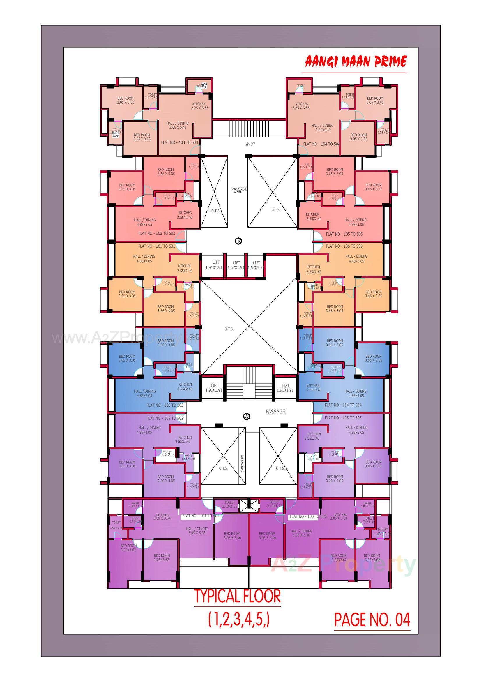 Layout of real estate project Aangi Maan Prime located at Ruva, Bhavnagar, Gujarat