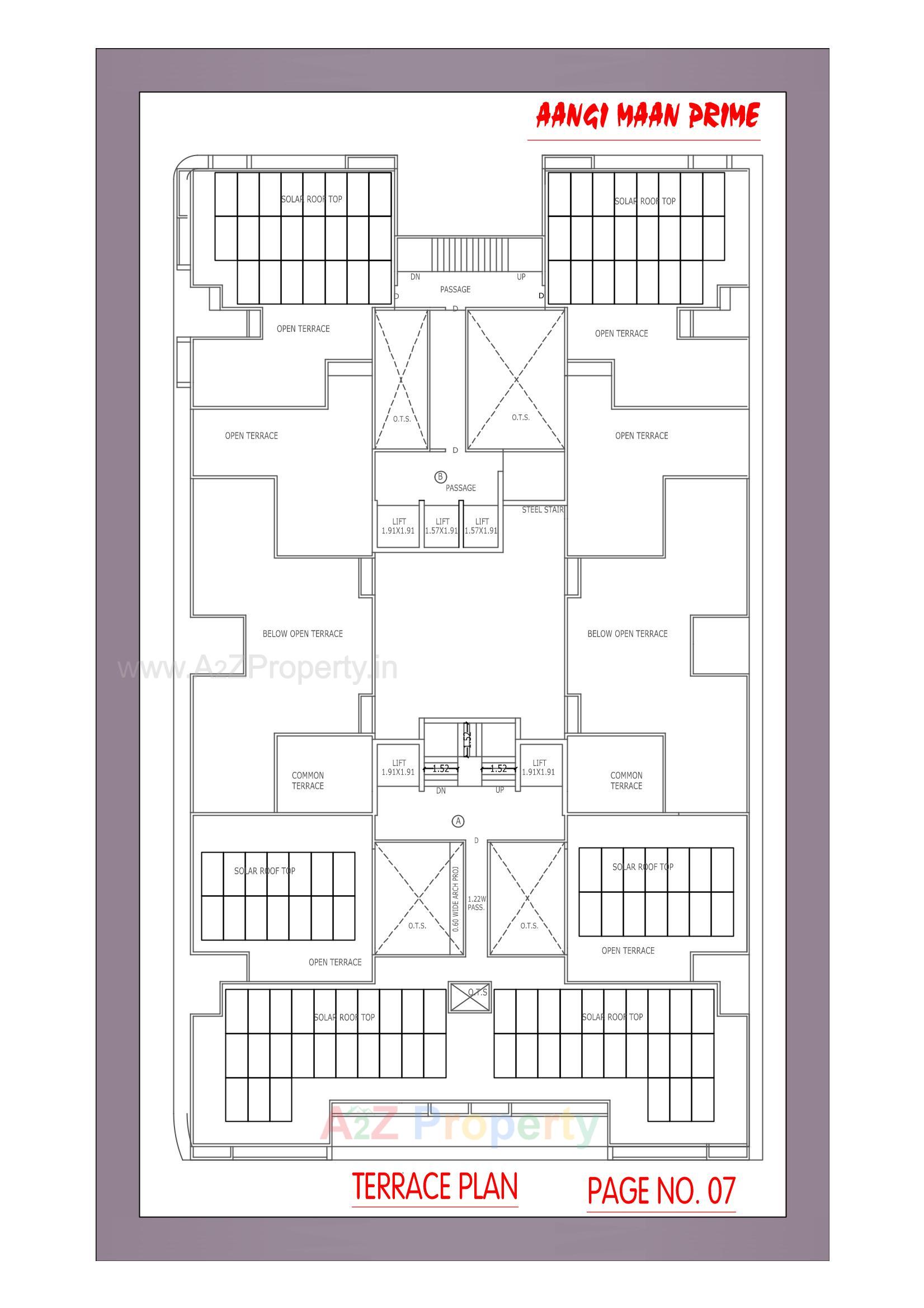 Layout of real estate project Aangi Maan Prime located at Ruva, Bhavnagar, Gujarat