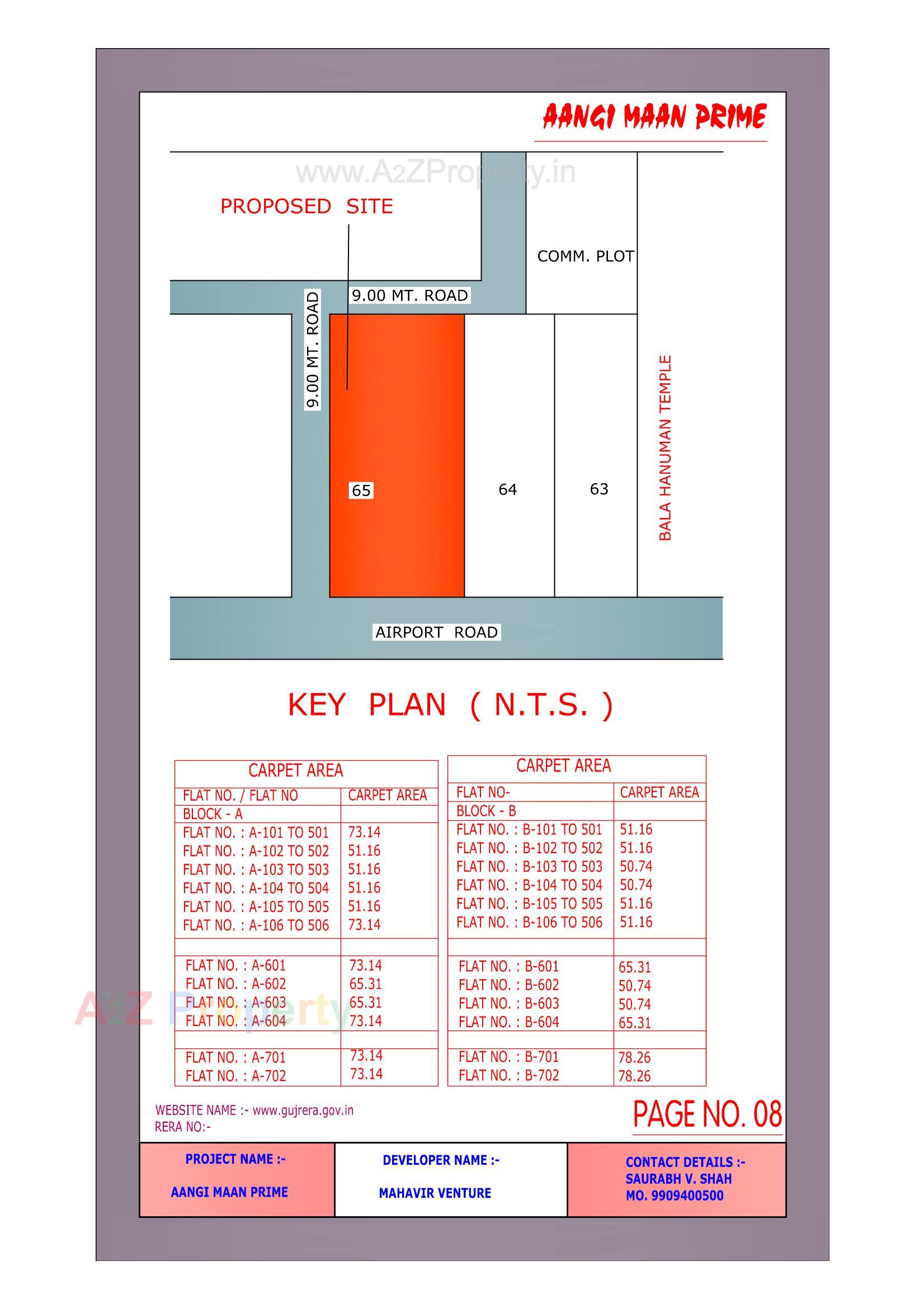  of real estate project Aangi Maan Prime located at Ruva, Bhavnagar, Gujarat