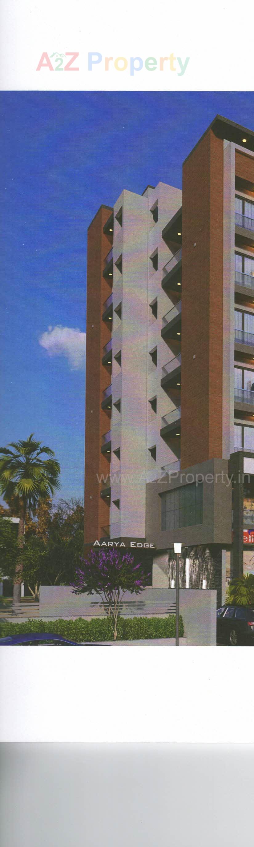 3D Elevation of real estate project Aarya Edge located at Adewada, Bhavnagar, Gujarat