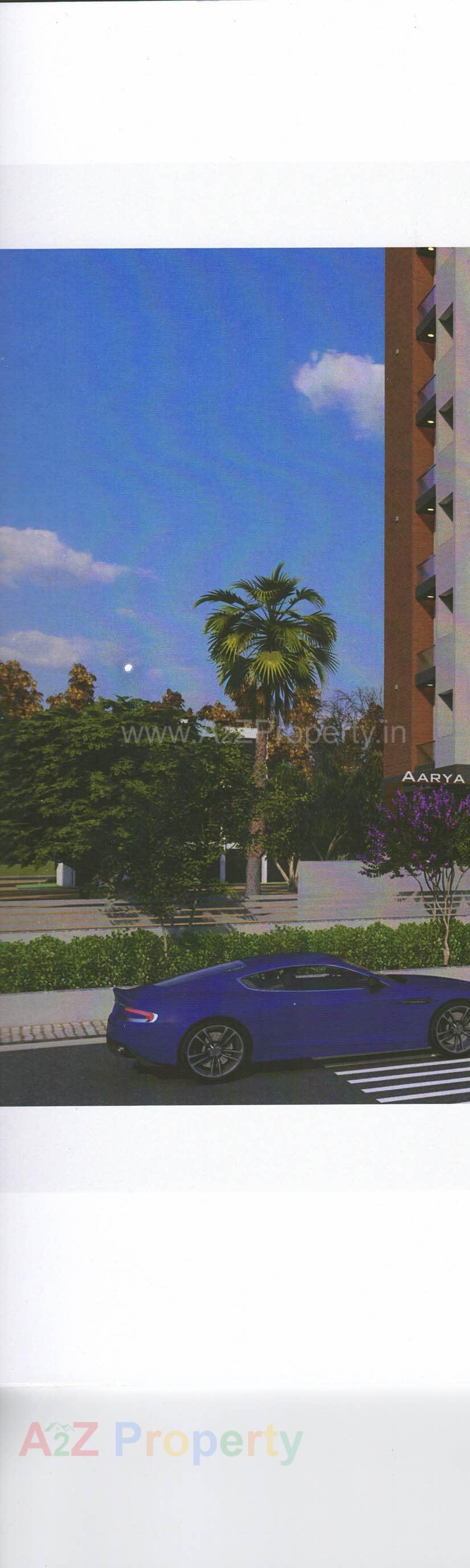 3D Elevation of real estate project Aarya Edge located at Adewada, Bhavnagar, Gujarat
