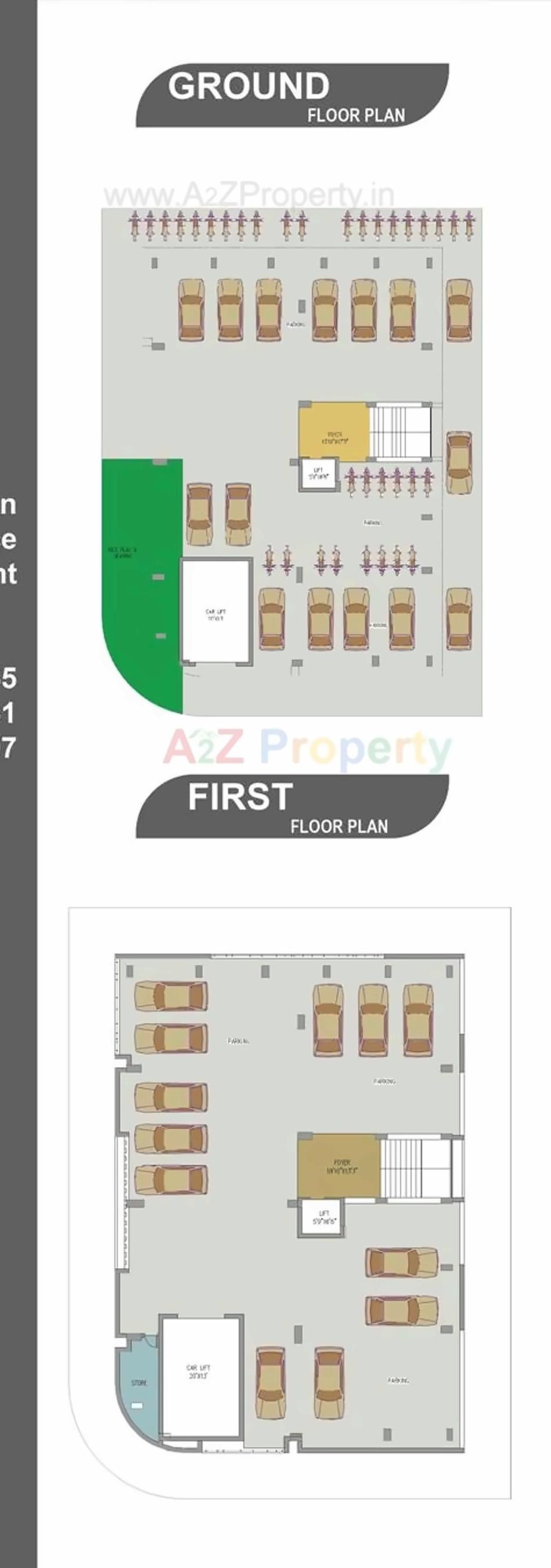 Layout of real estate project Aatmiya located at Bhavnagar, Bhavnagar, Gujarat
