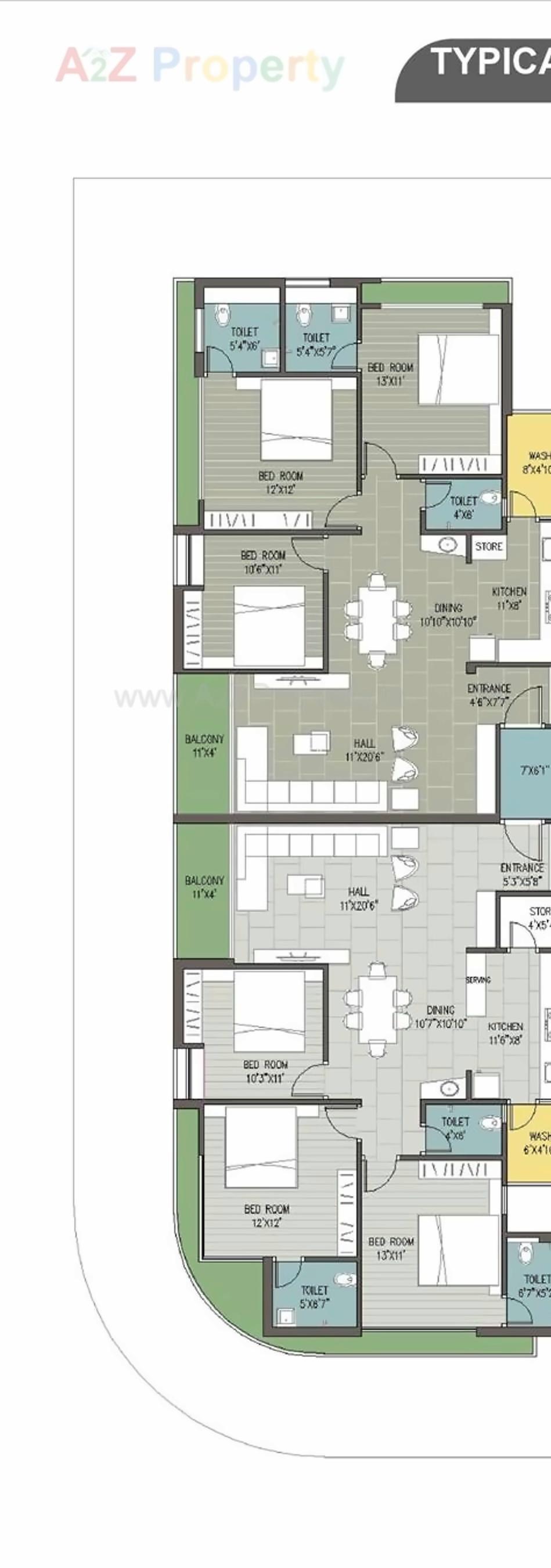Layout of real estate project Aatmiya located at Bhavnagar, Bhavnagar, Gujarat