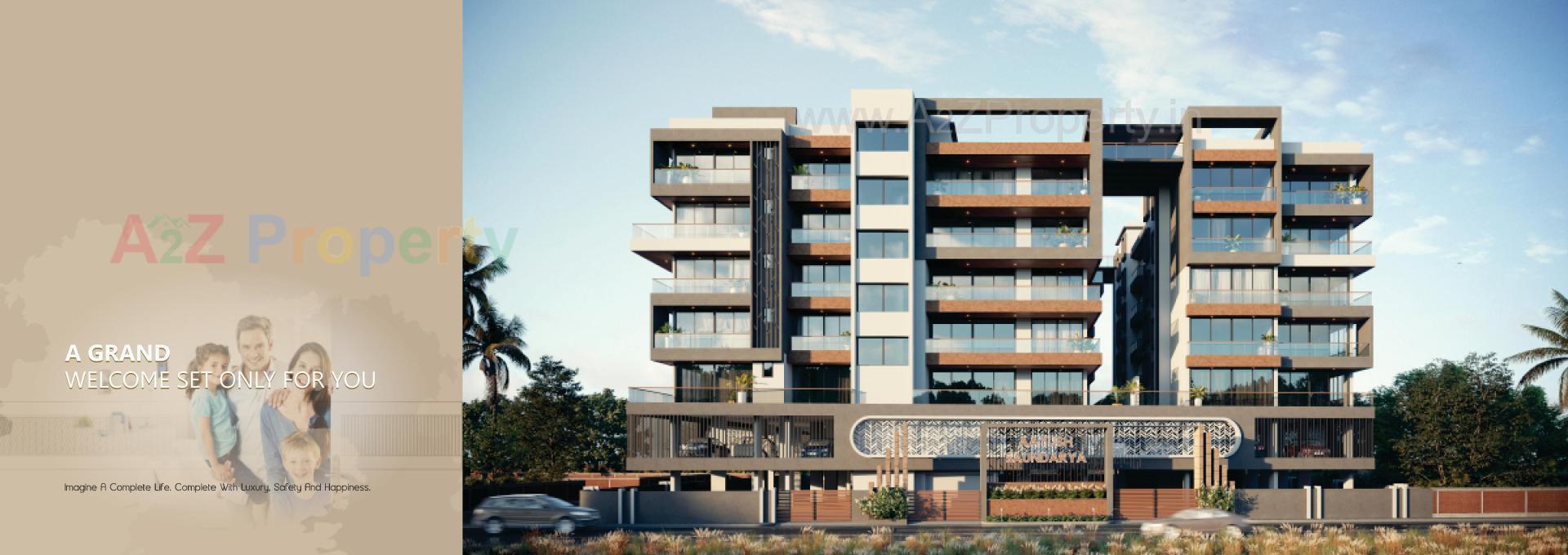 3D Elevation of real estate project Aayush Saundarya located at Bhavnagar, Bhavnagar, Gujarat