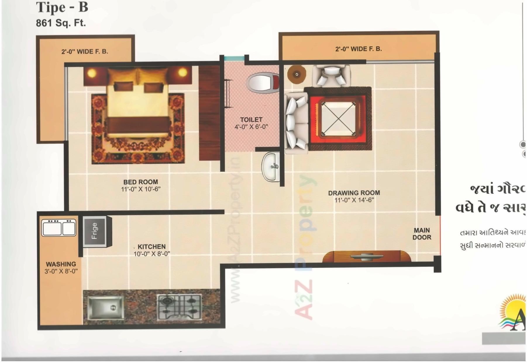 Layout of real estate project Aditya Arcade located at Chitra, Bhavnagar, Gujarat