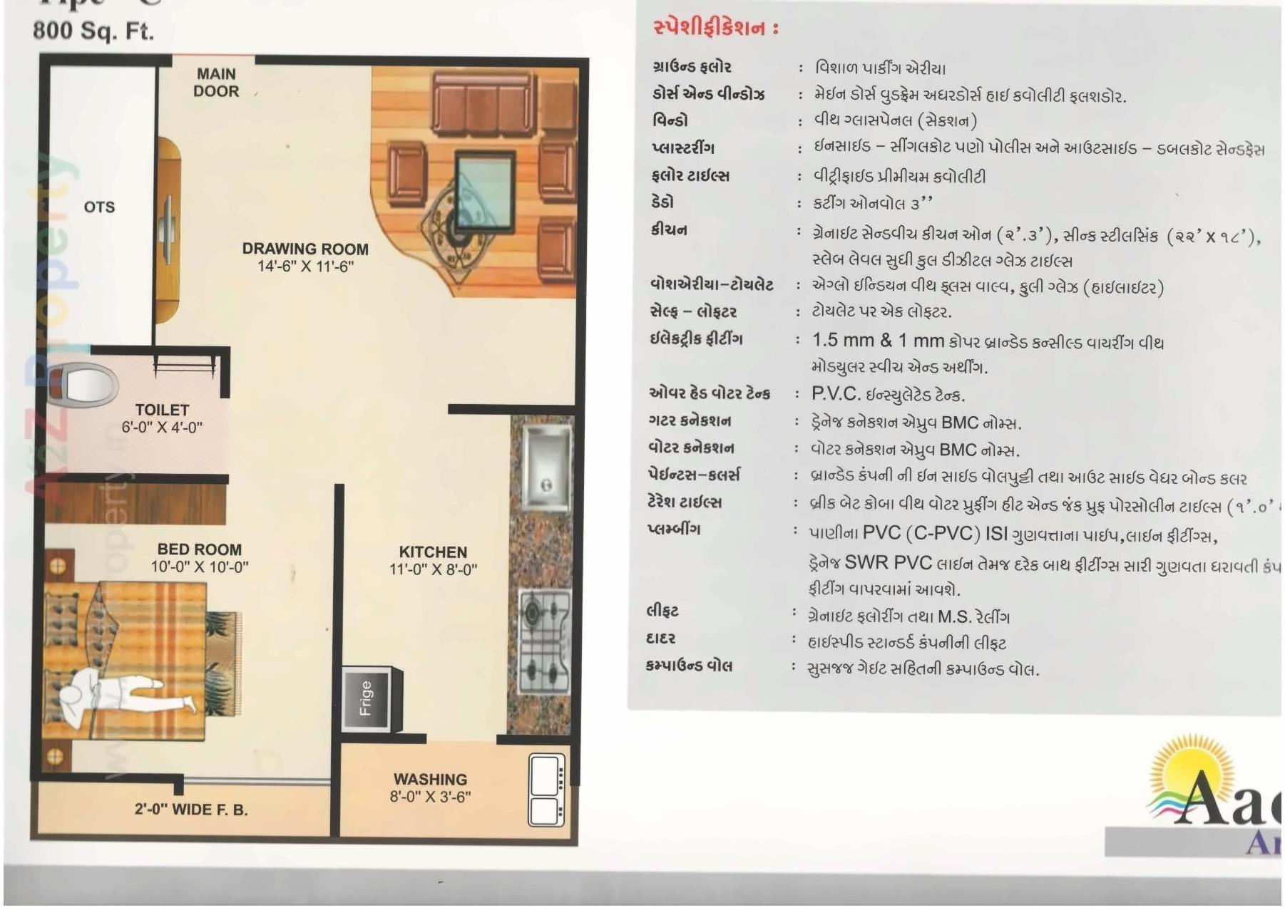 Layout of real estate project Aditya Arcade located at Chitra, Bhavnagar, Gujarat