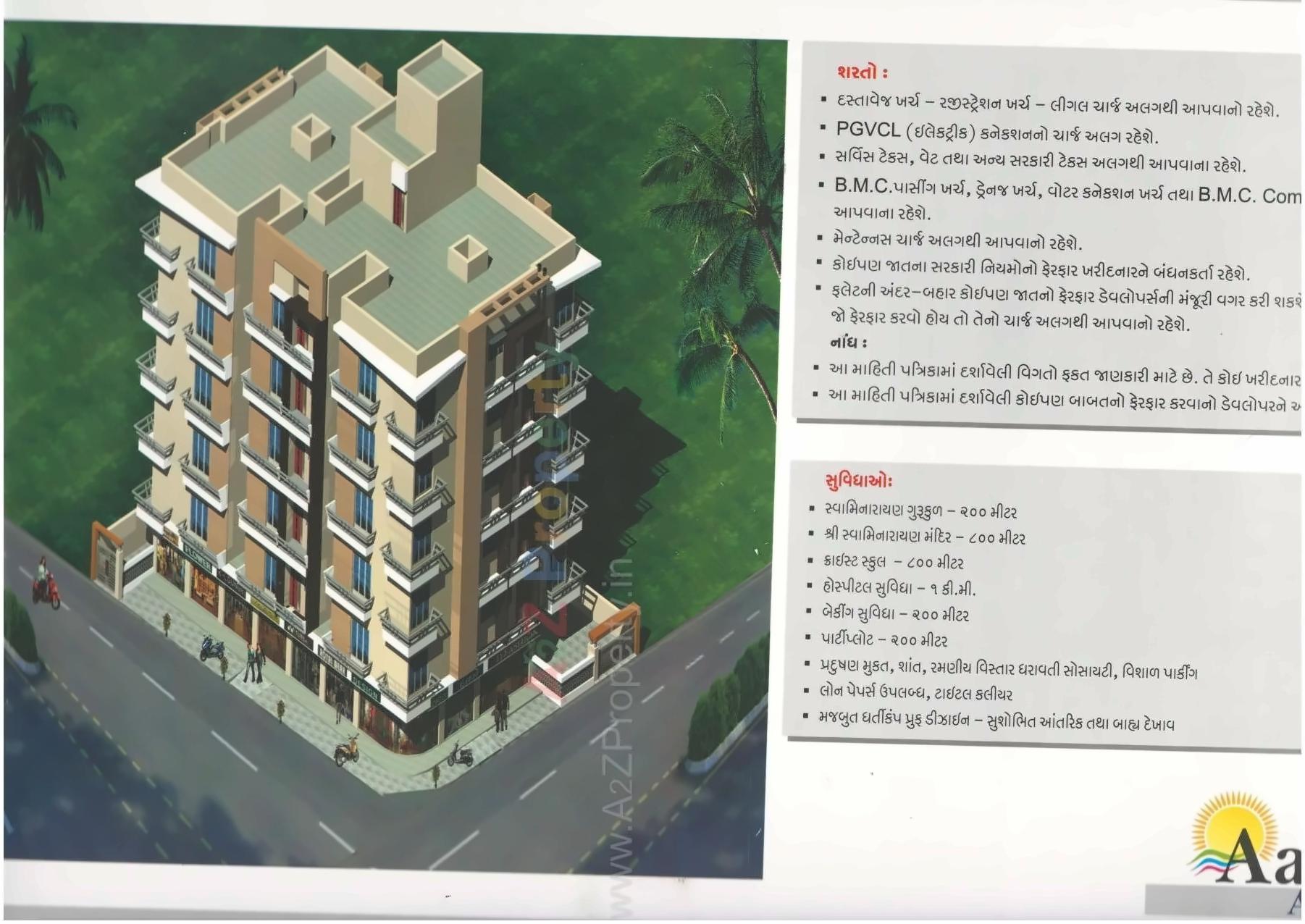 3D Elevation of real estate project Aditya Arcade located at Chitra, Bhavnagar, Gujarat