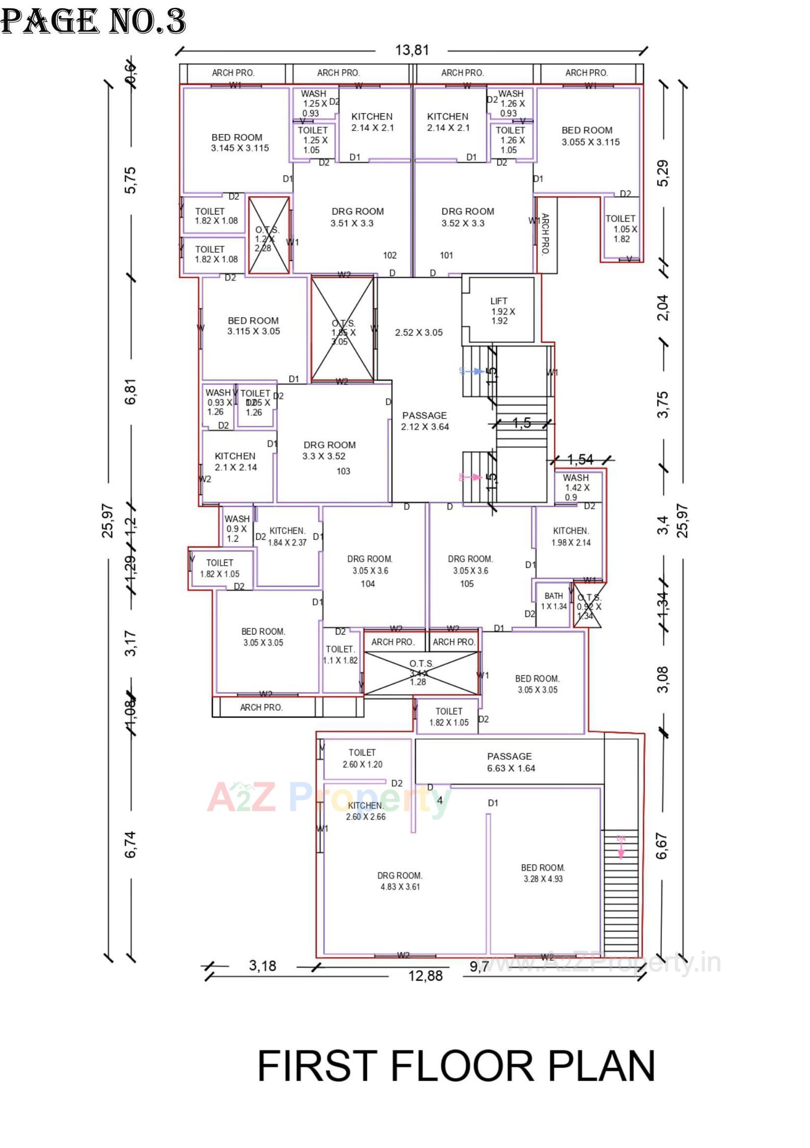 Layout of real estate project Afiya One located at Bhavnagar, Bhavnagar, Gujarat