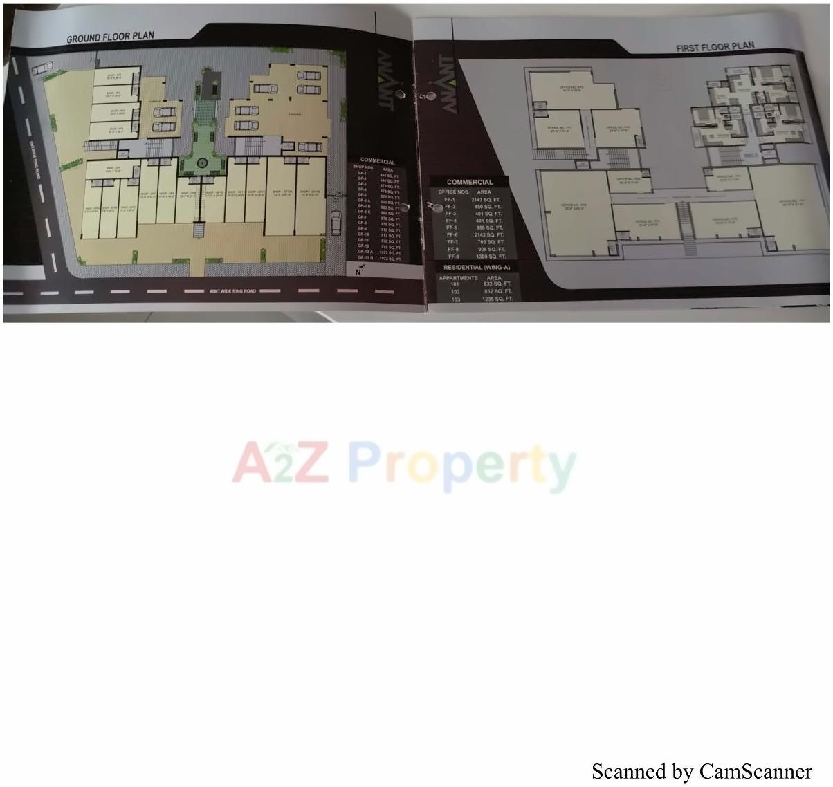 Layout of real estate project Anant located at Tarsamiya, Bhavnagar, Gujarat