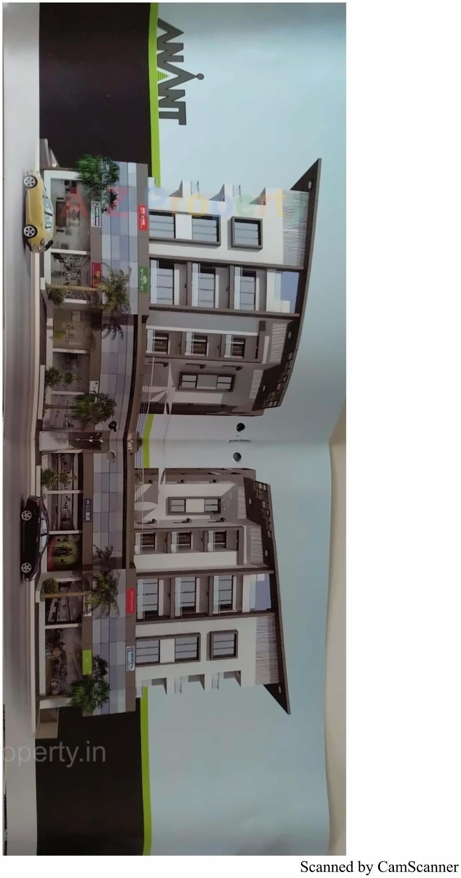 3D Elevation of real estate project Anant located at Tarsamiya, Bhavnagar, Gujarat