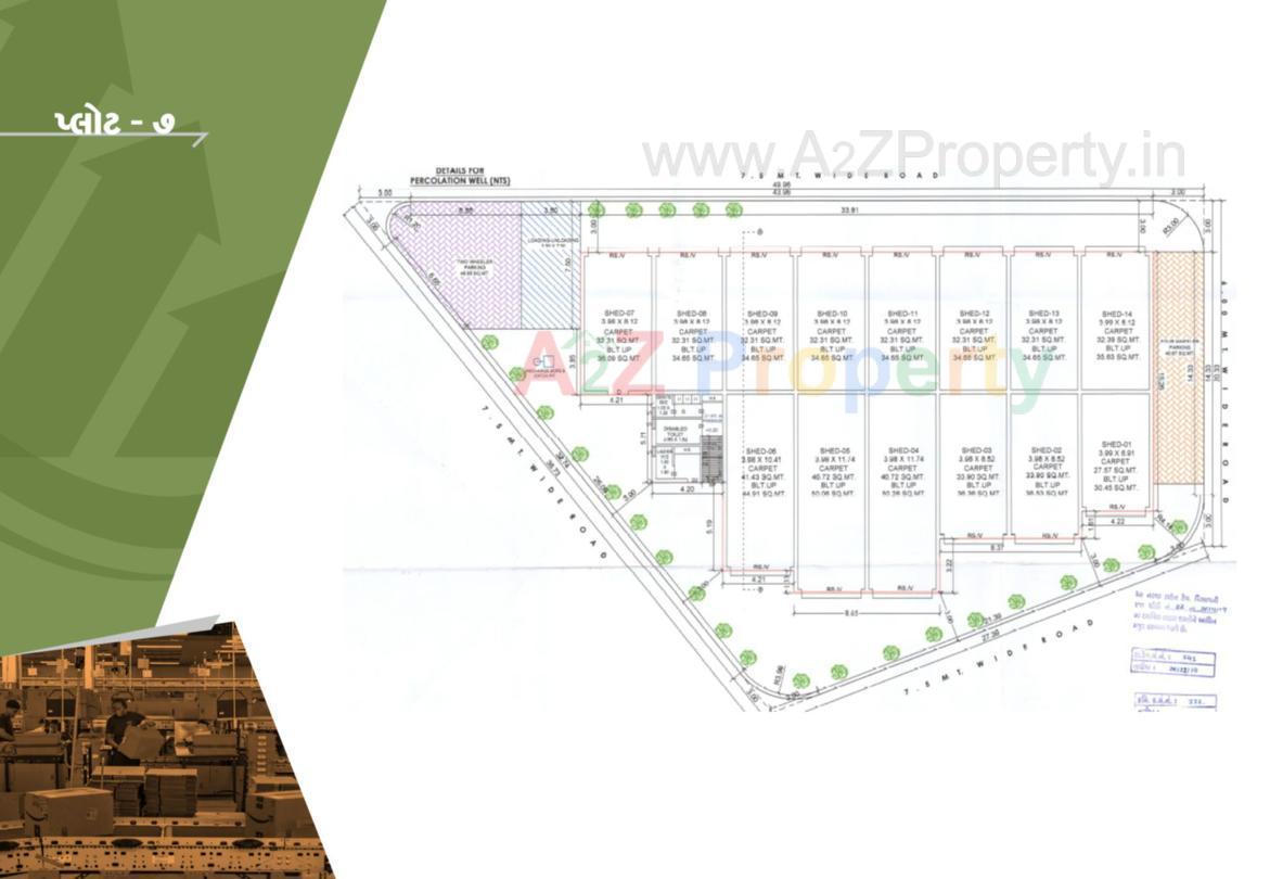 Layout of real estate project Anjaney Business Park located at Bhavnagar, Bhavnagar, Gujarat