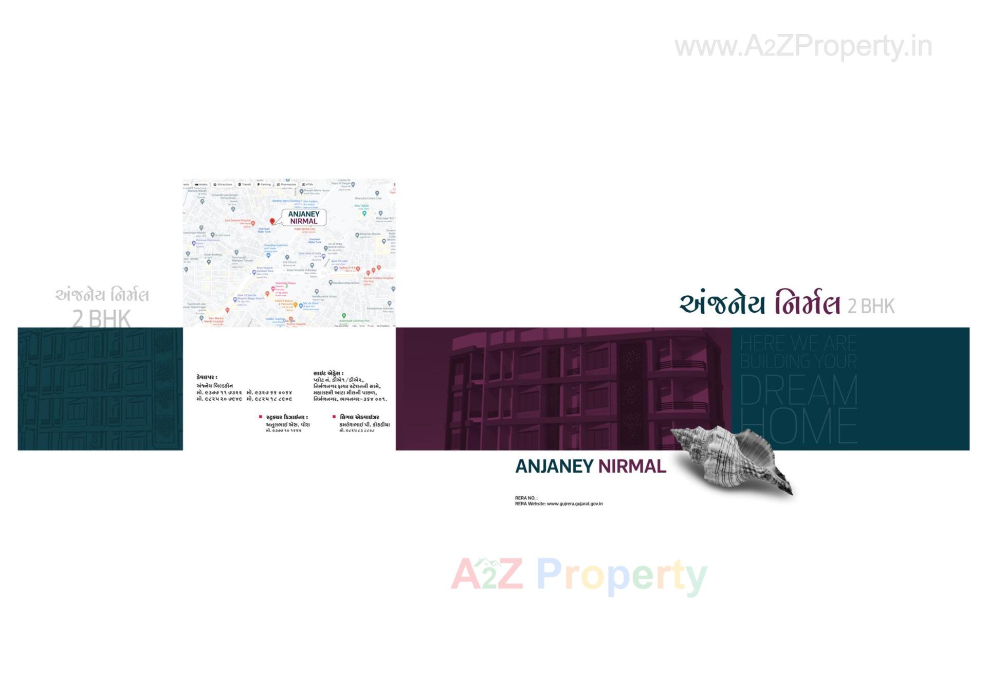 Layout of real estate project Anjaney Nirmal located at Bhavnagar, Bhavnagar, Gujarat