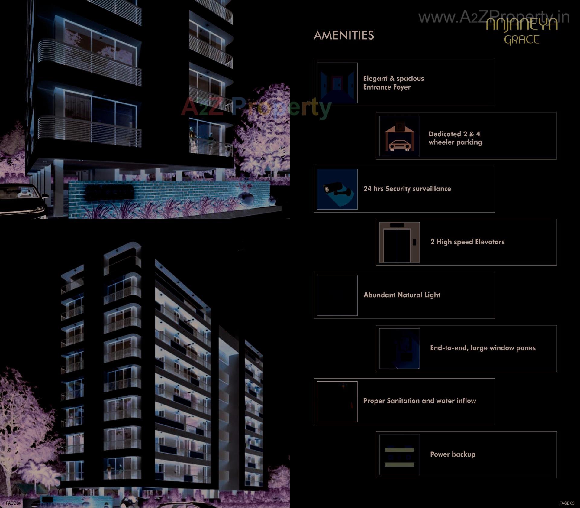 3D Elevation of real estate project Anjaneya Grace located at Bhavnagar, Bhavnagar, Gujarat