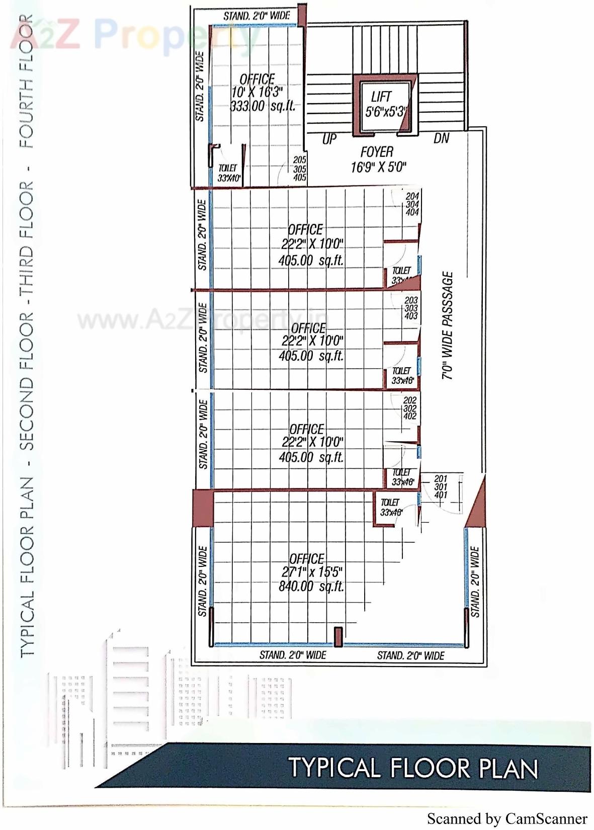 Layout of real estate project Anjaneya Prime located at Bhavnagar, Bhavnagar, Gujarat