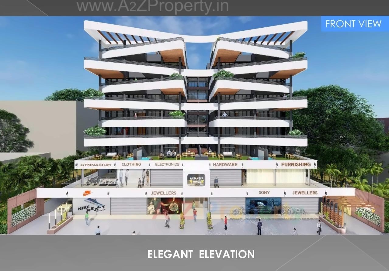 3D Elevation of real estate project Anjaneyaz located at Bhavnagar, Bhavnagar, Gujarat