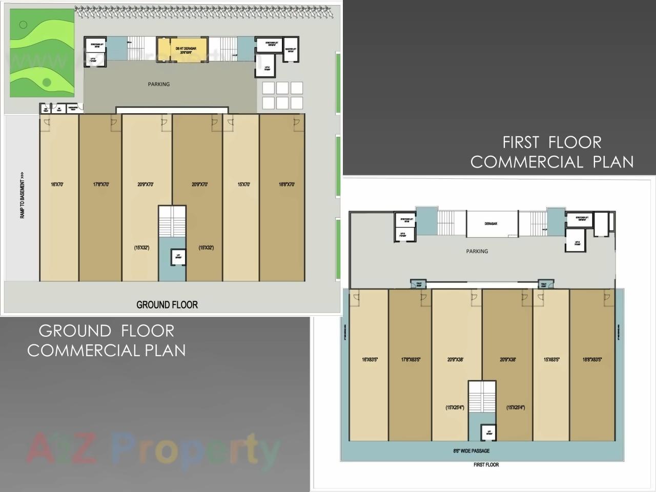 Layout of real estate project Anjaneyaz located at Bhavnagar, Bhavnagar, Gujarat