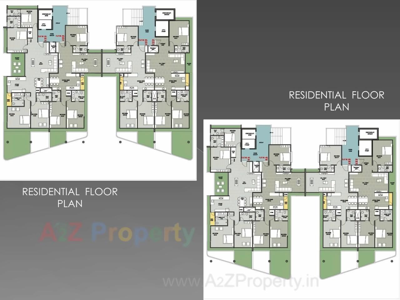 Layout of real estate project Anjaneyaz located at Bhavnagar, Bhavnagar, Gujarat