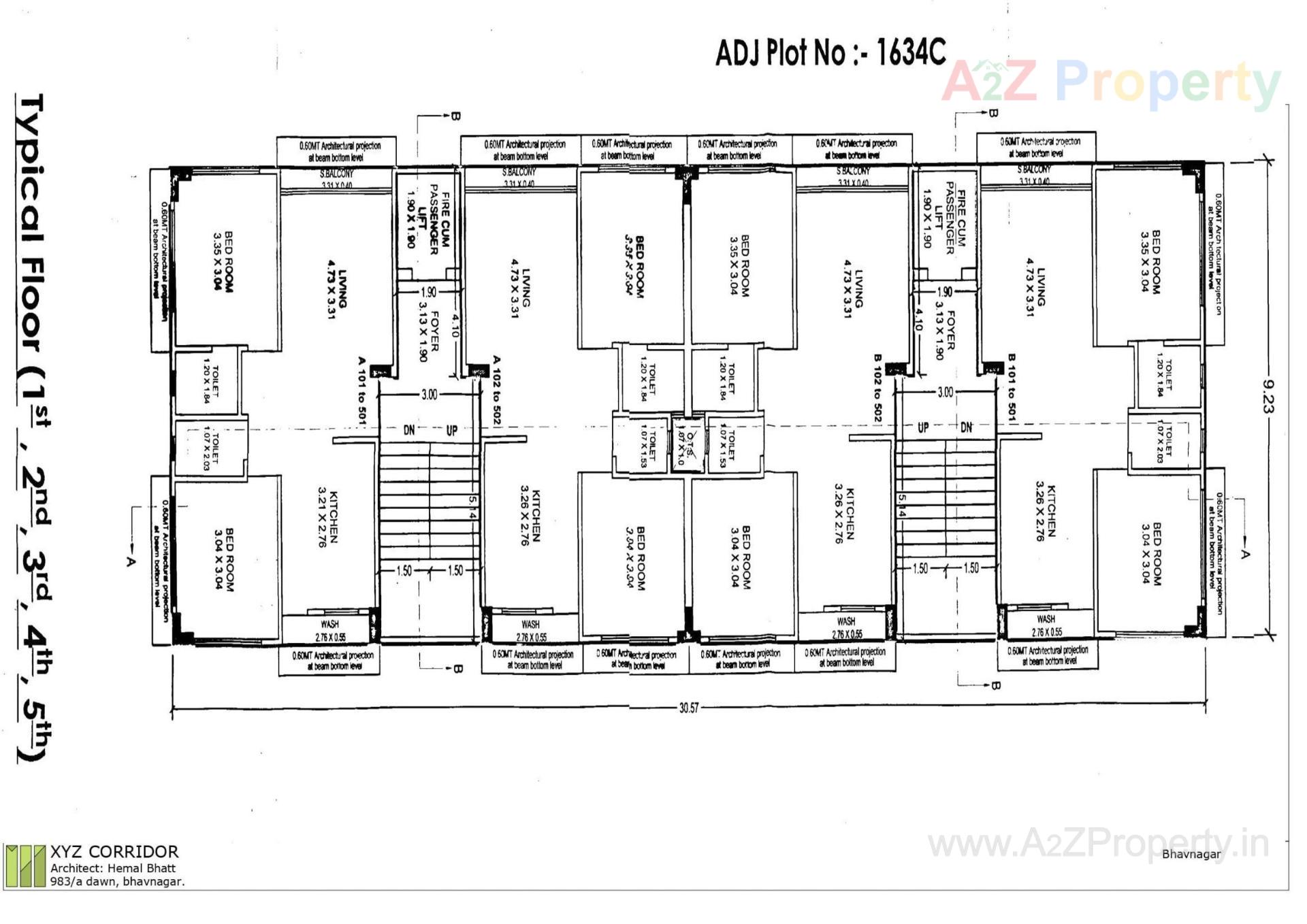 Layout of real estate project Apple Elegance located at Bhavnagar, Bhavnagar, Gujarat
