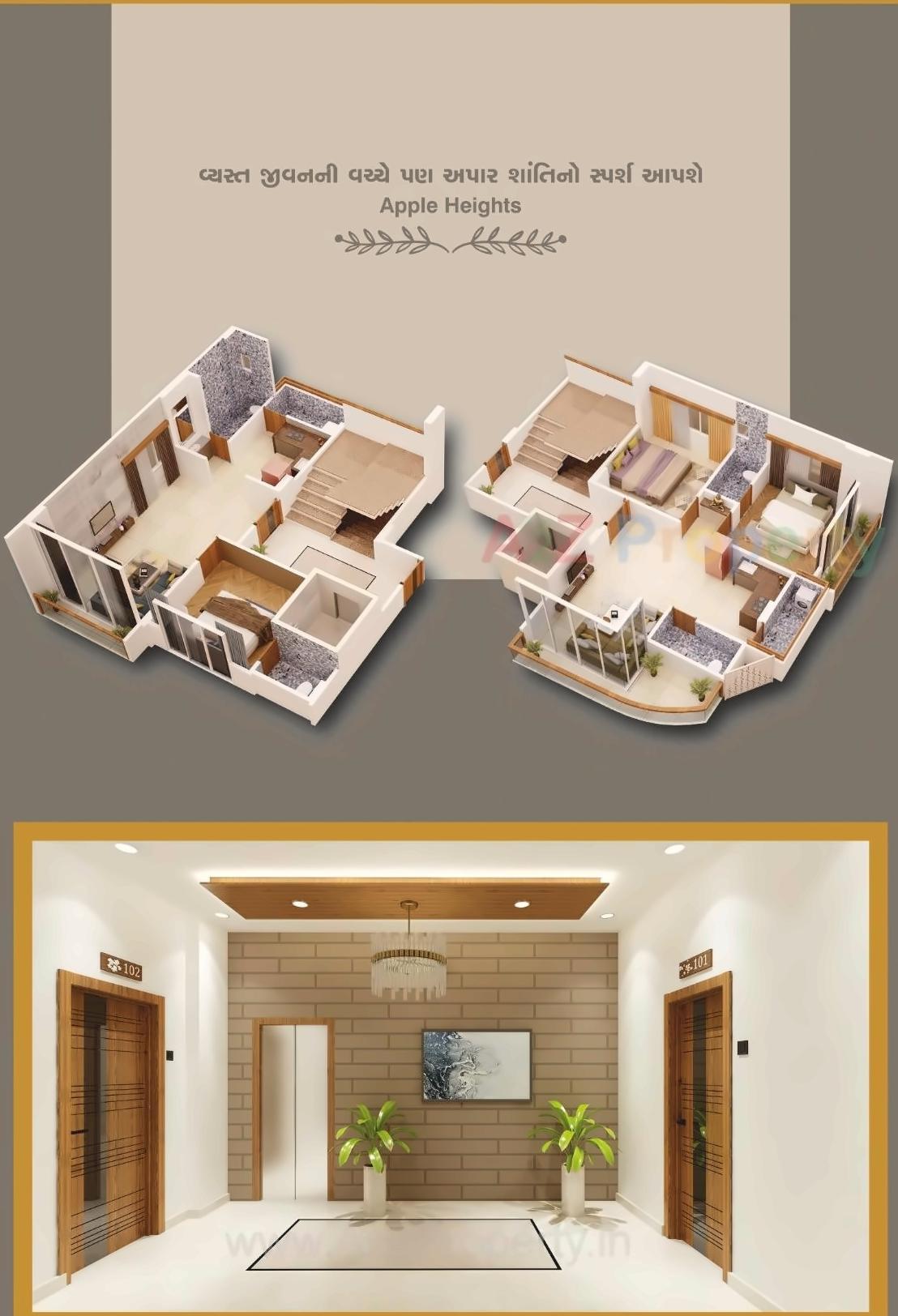 Layout of real estate project Apple Heights located at Bhavnagar, Bhavnagar, Gujarat