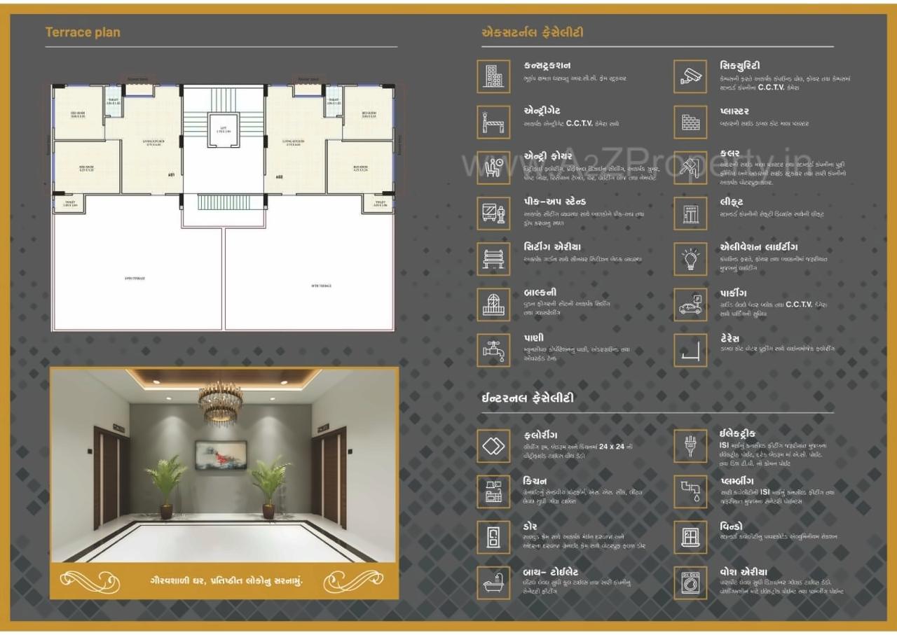 Layout of real estate project Apple Luxuria located at Bhavnagar, Bhavnagar, Gujarat