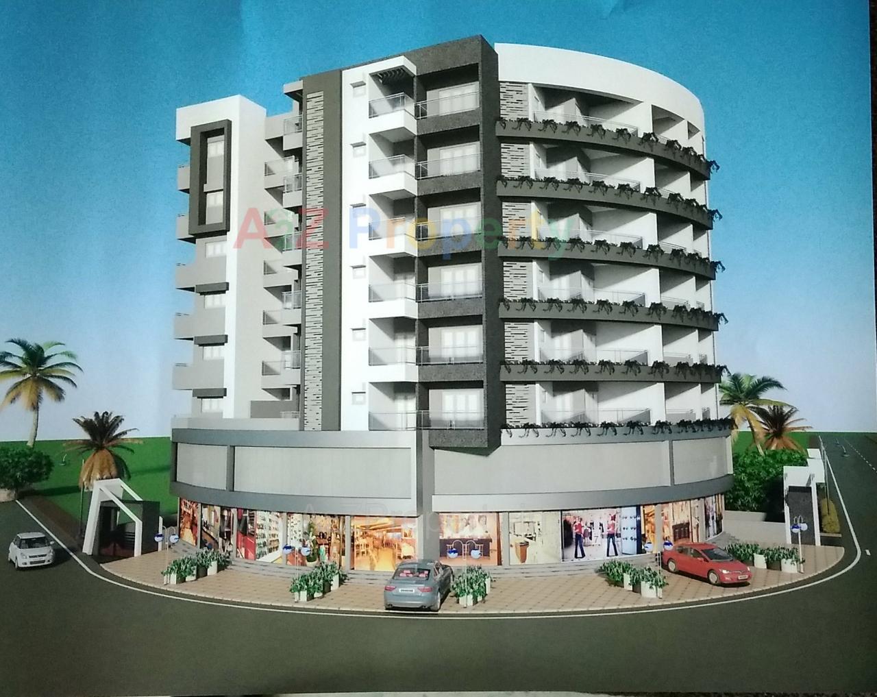 3D Elevation of real estate project Atriya located at Bhavnagar, Bhavnagar, Gujarat