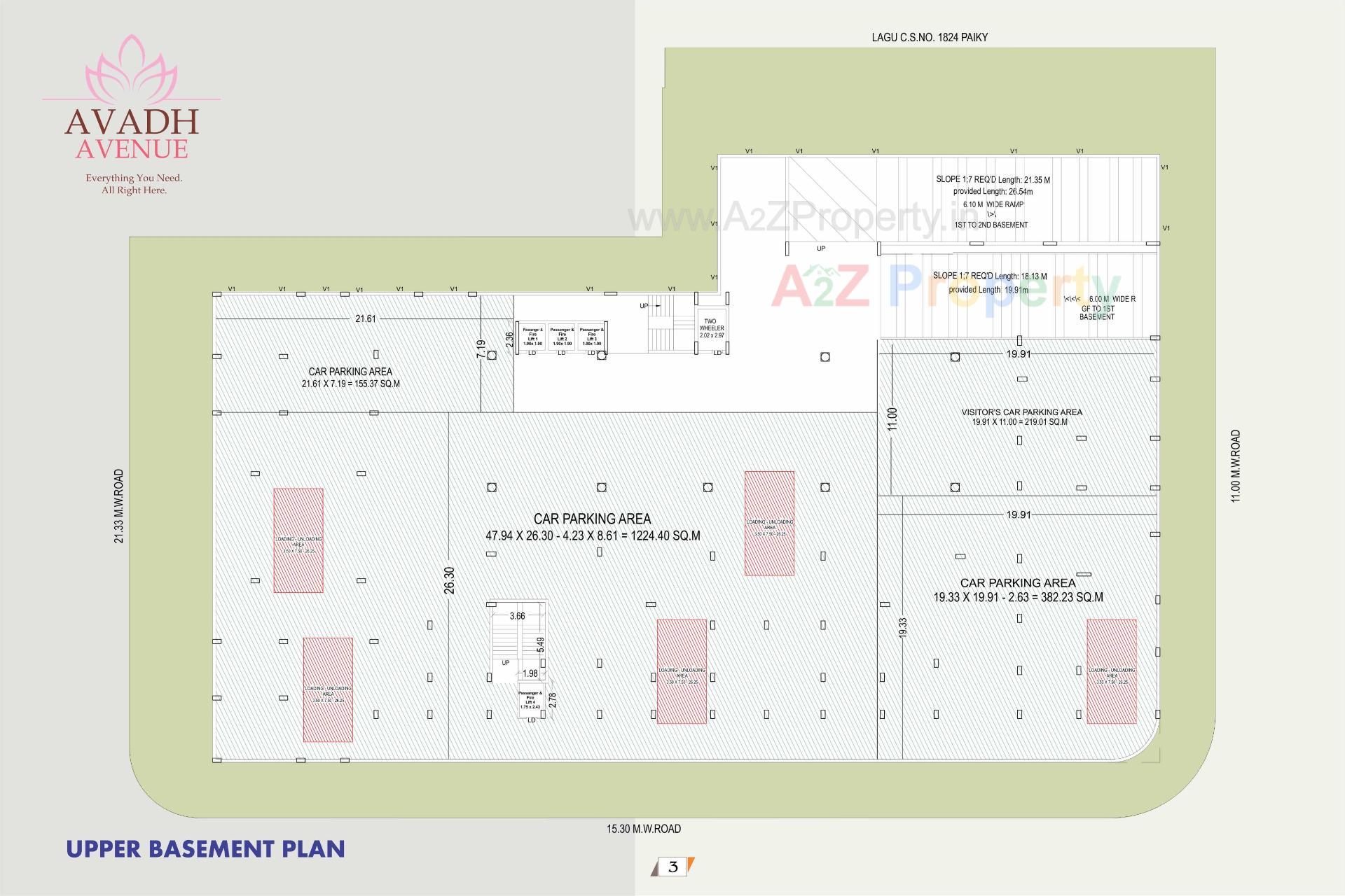 Layout of real estate project Avadh Avenue located at Bhavnagar, Bhavnagar, Gujarat