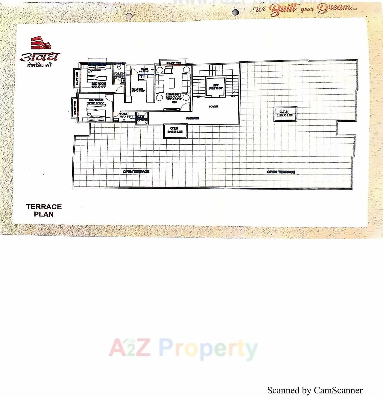 Layout of real estate project Avadh Residency located at Bhavnagar, Bhavnagar, Gujarat