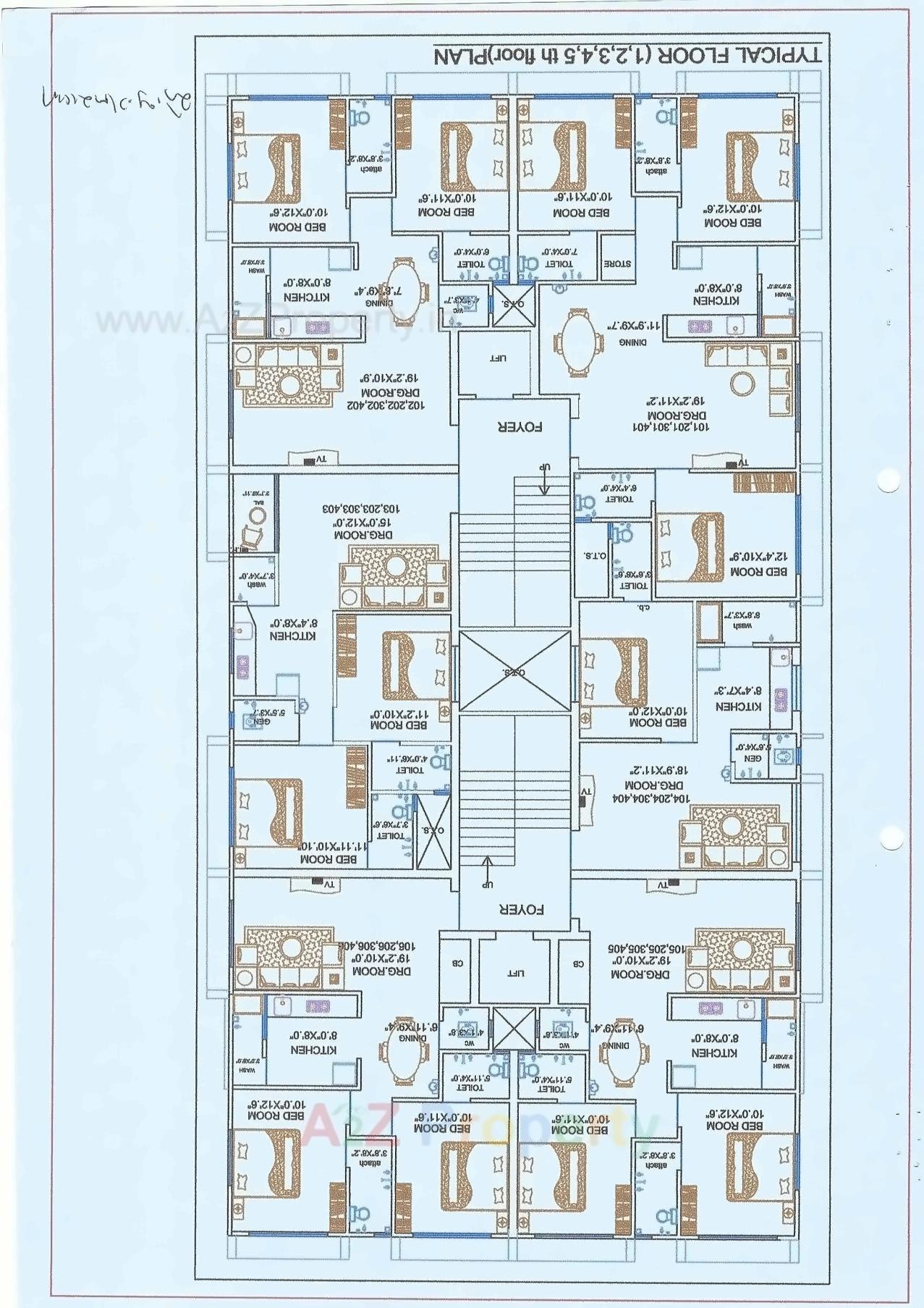 Layout of real estate project Bagh E Zehra located at Bhavnagar, Bhavnagar, Gujarat