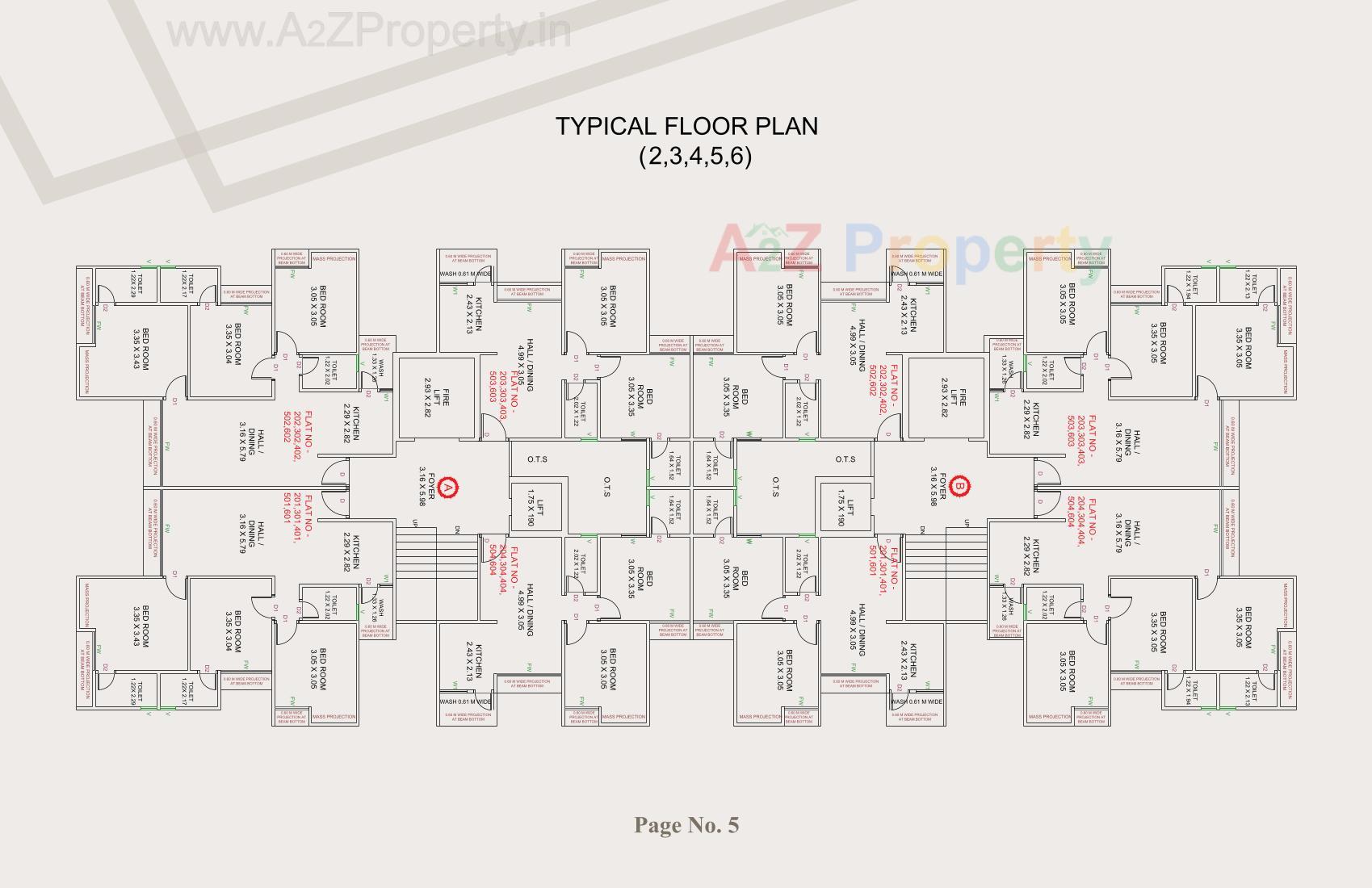 Layout of real estate project Bala Hanuman Heights located at Ruva, Bhavnagar, Gujarat