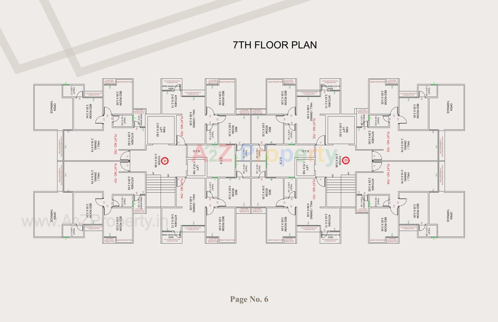 Layout of real estate project Bala Hanuman Heights located at Ruva, Bhavnagar, Gujarat