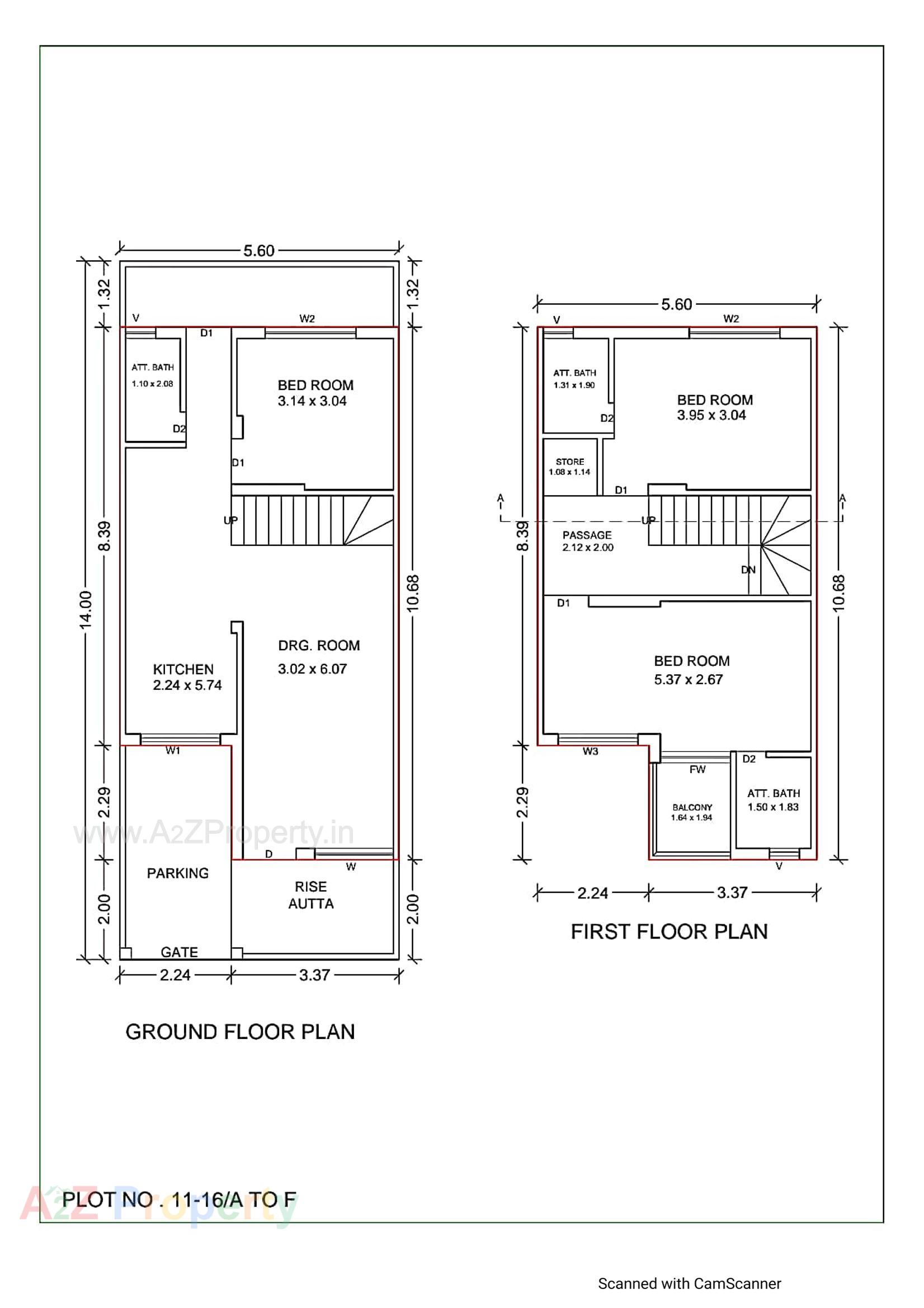 Layout of real estate project Balahanuman Park located at Ruva, Bhavnagar, Gujarat