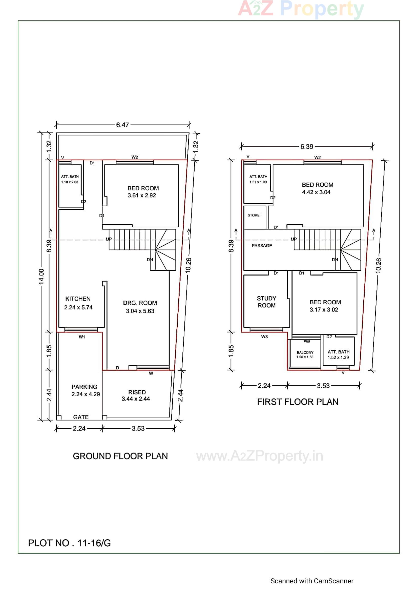 Layout of real estate project Balahanuman Park located at Ruva, Bhavnagar, Gujarat