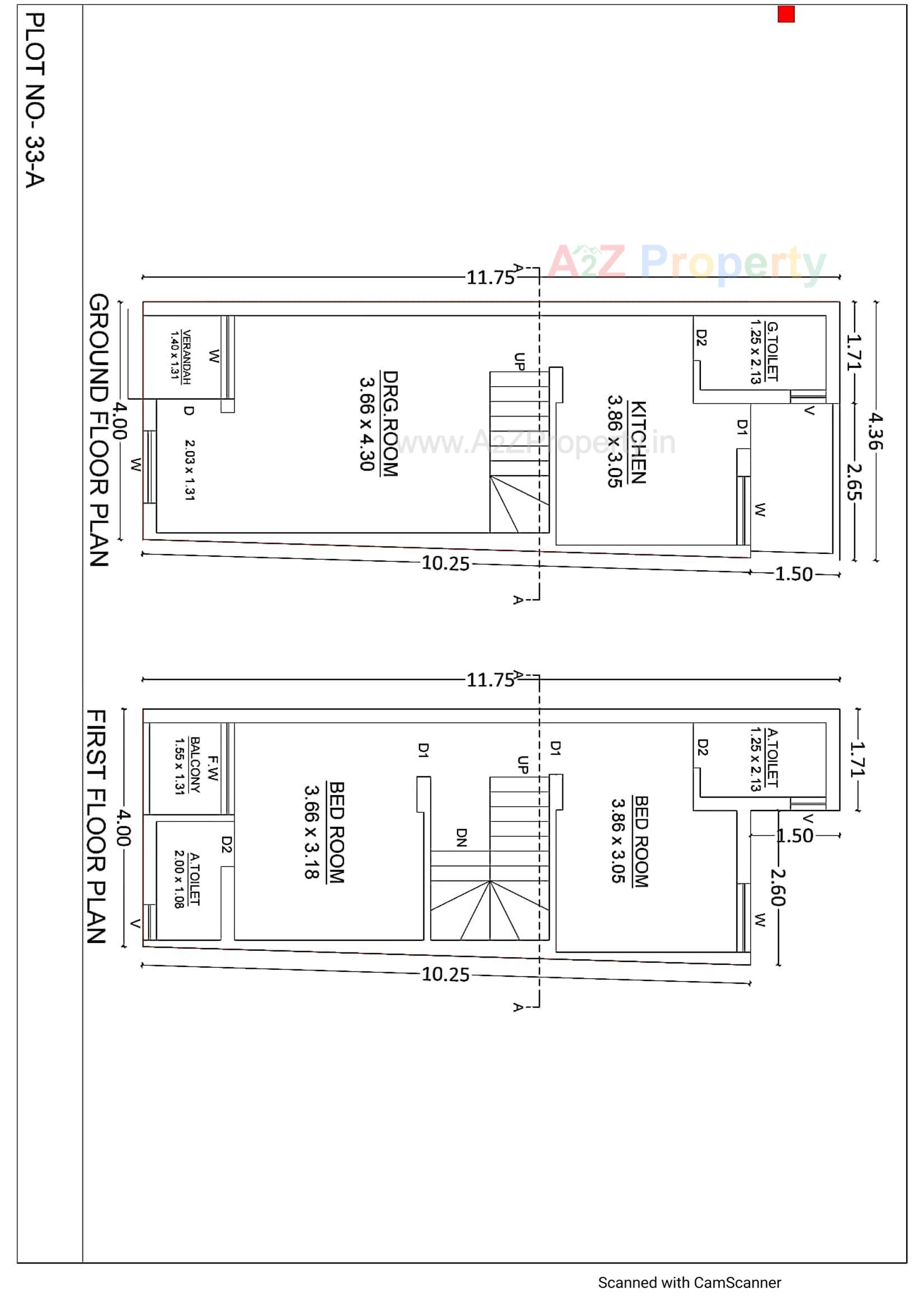 Layout of real estate project Balahanuman Park located at Ruva, Bhavnagar, Gujarat