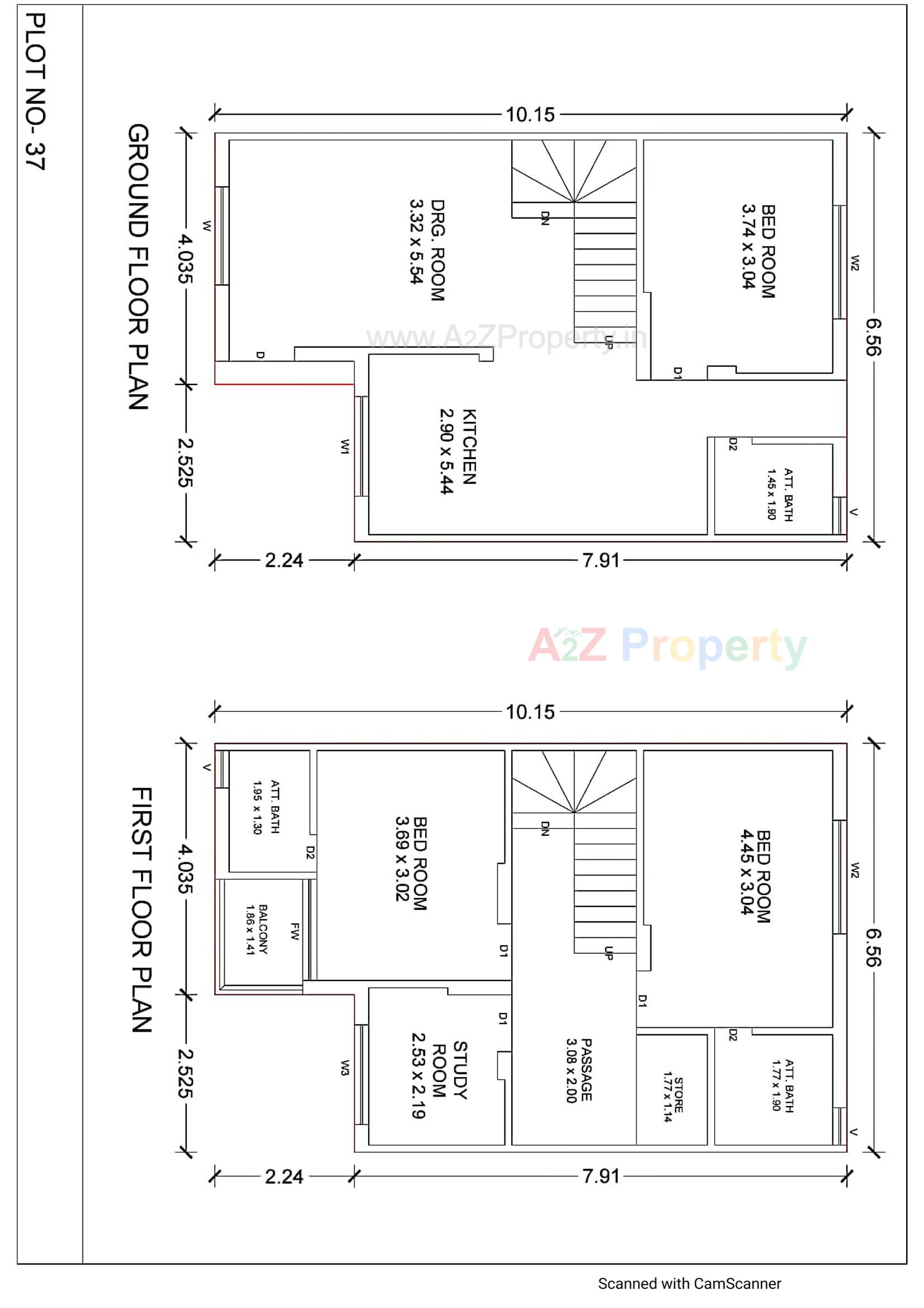 Layout of real estate project Balahanuman Park located at Ruva, Bhavnagar, Gujarat