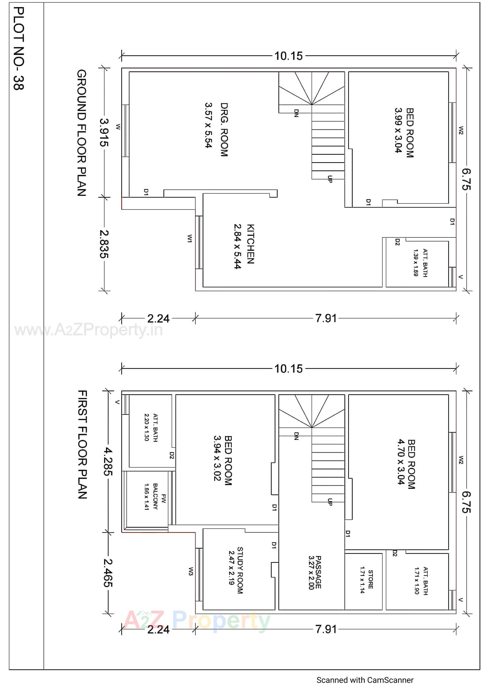 Layout of real estate project Balahanuman Park located at Ruva, Bhavnagar, Gujarat