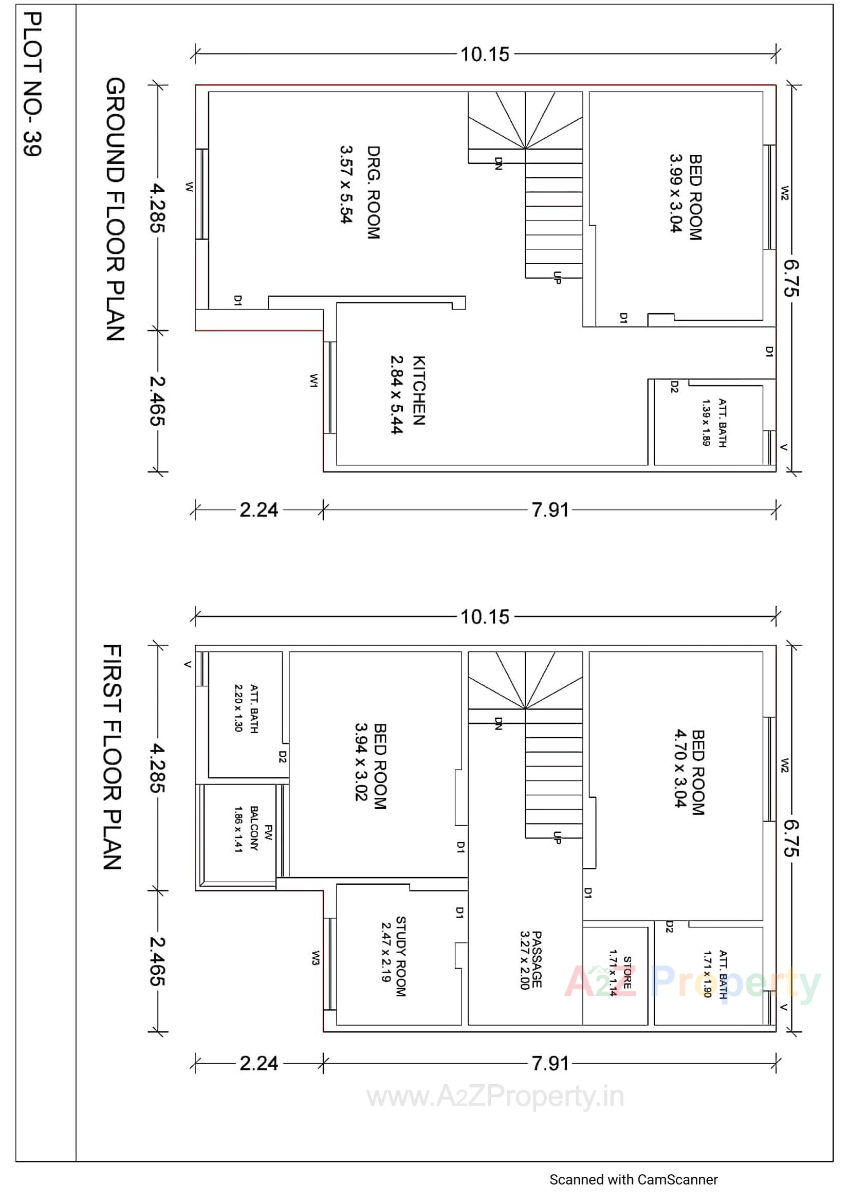 Layout of real estate project Balahanuman Park located at Ruva, Bhavnagar, Gujarat