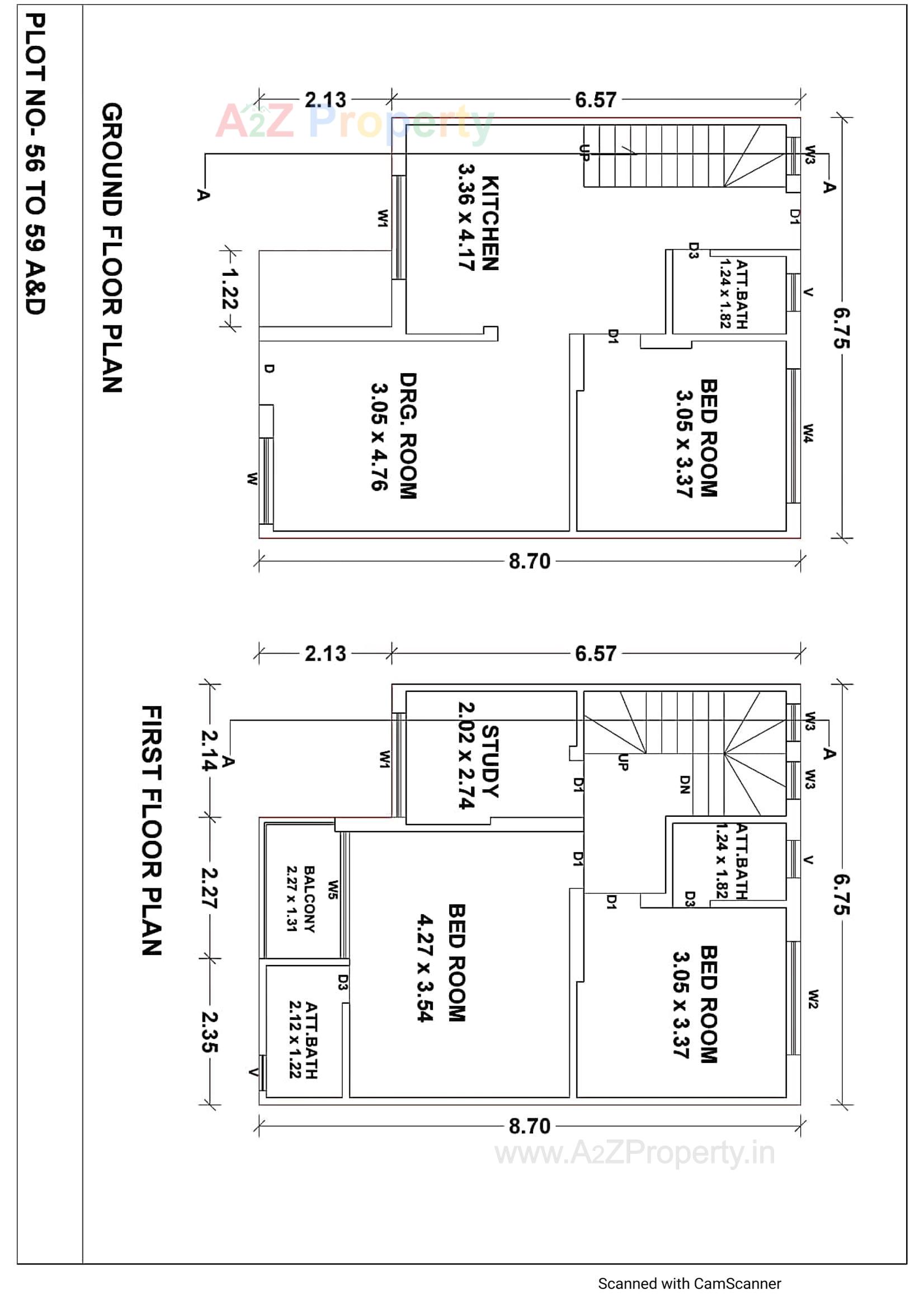 Layout of real estate project Balahanuman Park located at Ruva, Bhavnagar, Gujarat