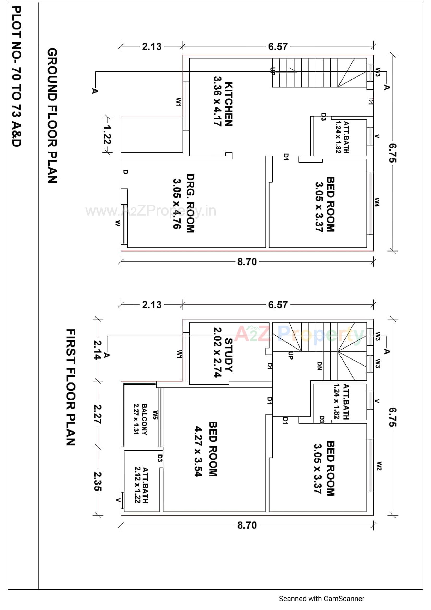 Layout of real estate project Balahanuman Park located at Ruva, Bhavnagar, Gujarat