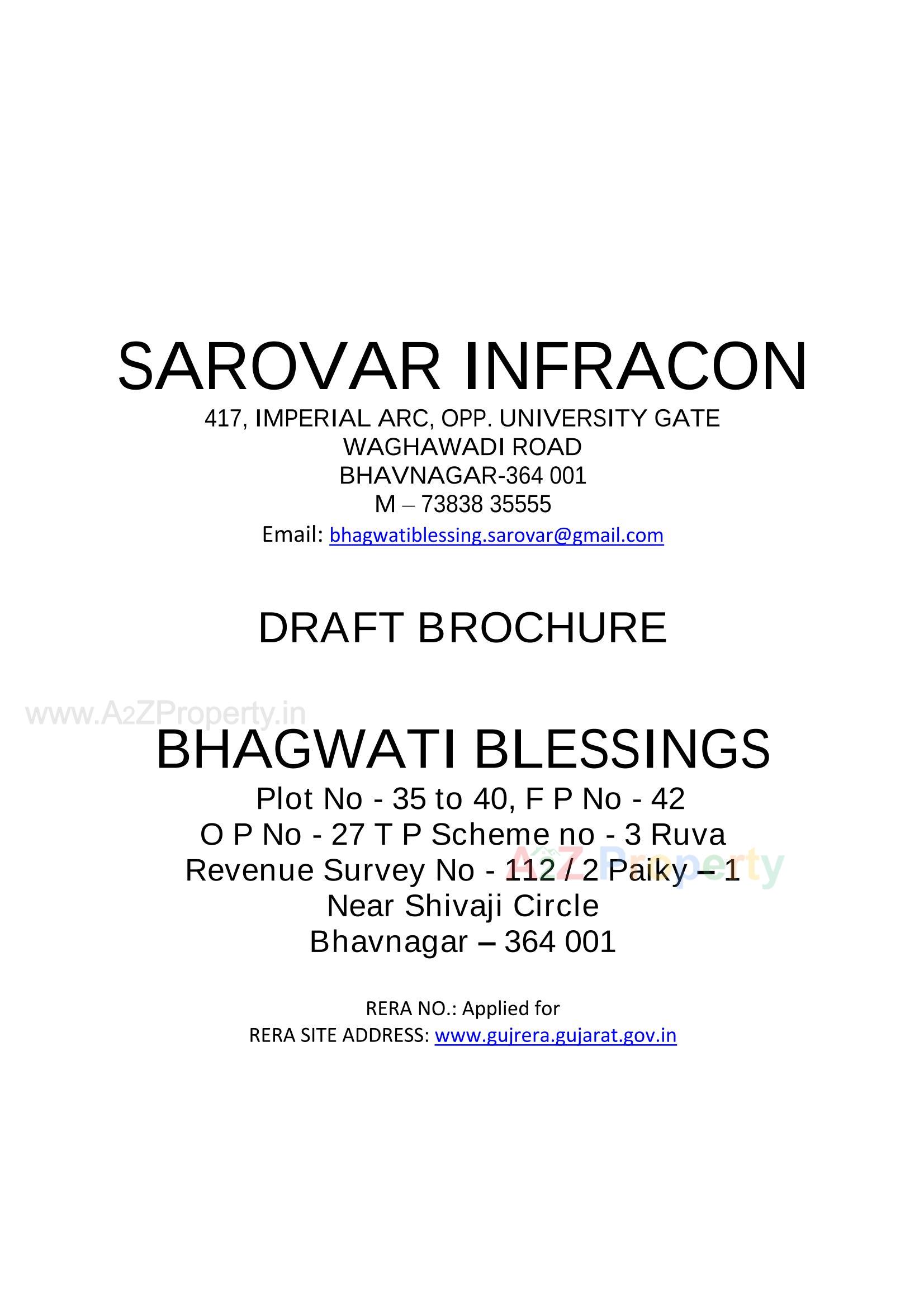  of real estate project Bhagwati Blessings located at Ruva, Bhavnagar, Gujarat