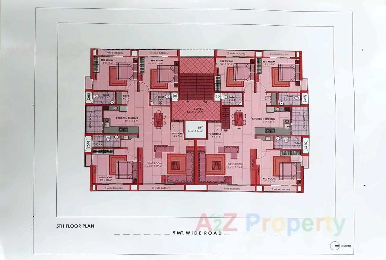 Layout of real estate project Champa Aroma located at Bhavnagar, Bhavnagar, Gujarat