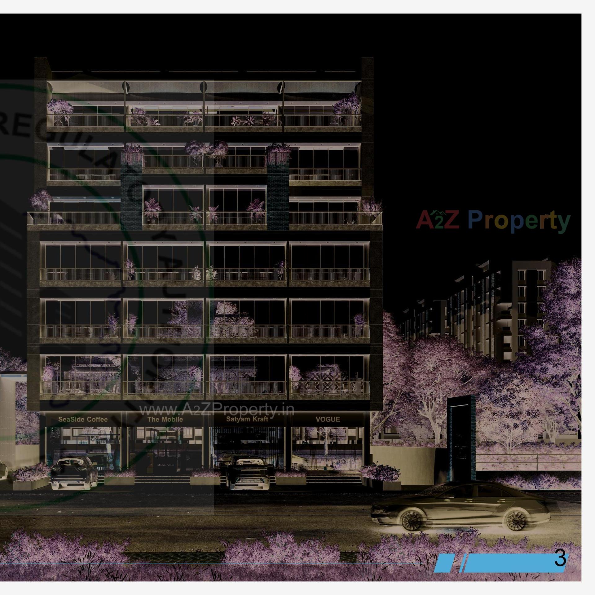 3D Elevation of real estate project City Heights Prime located at Bhavnagar, Bhavnagar, Gujarat