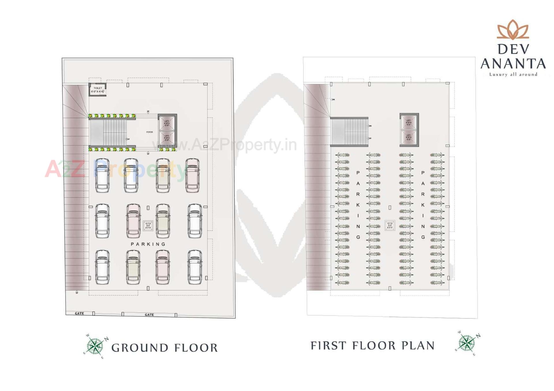 Layout of real estate project Dev Ananta located at Bhavnagar, Bhavnagar, Gujarat