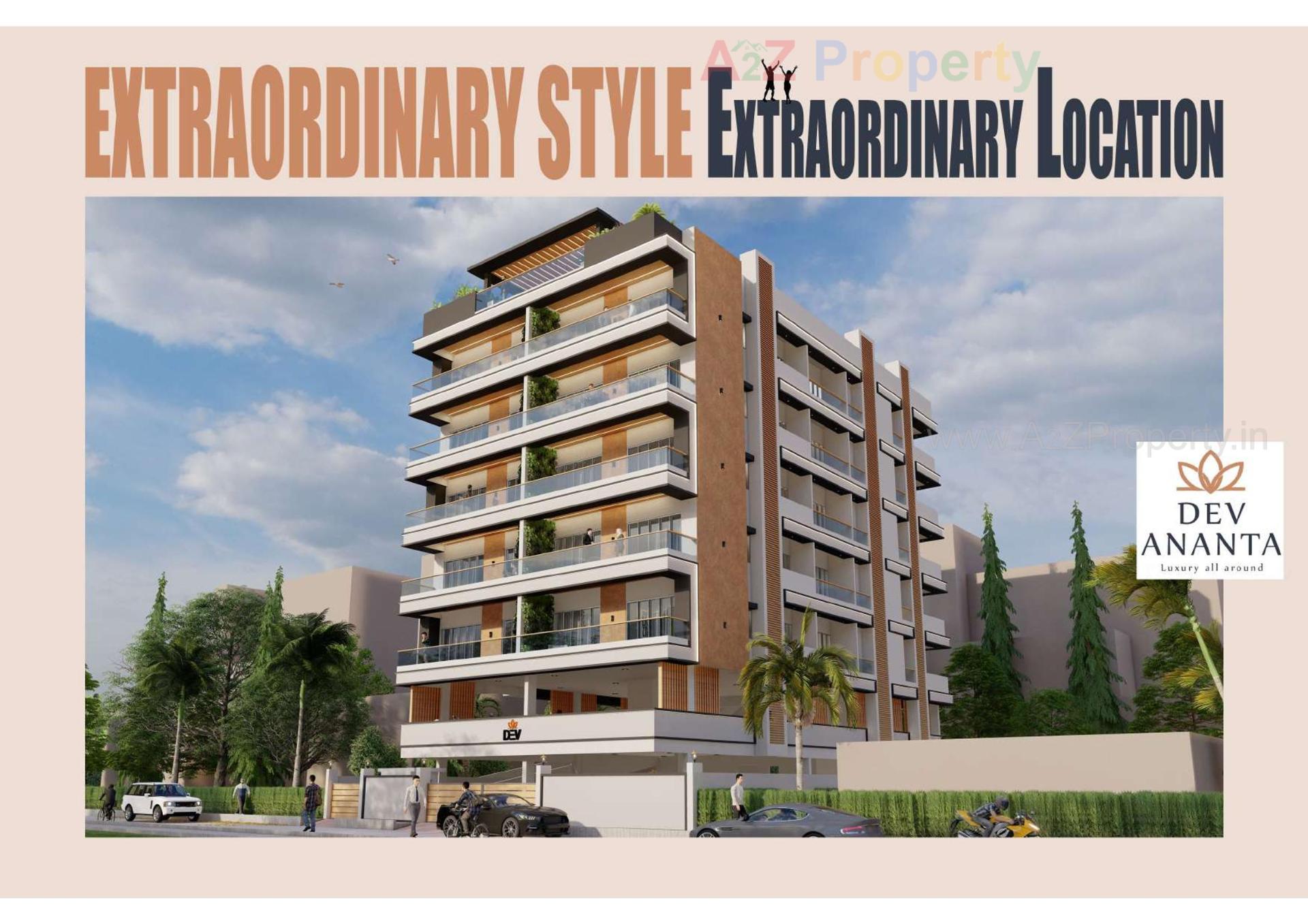 3D Elevation of real estate project Dev Ananta located at Bhavnagar, Bhavnagar, Gujarat