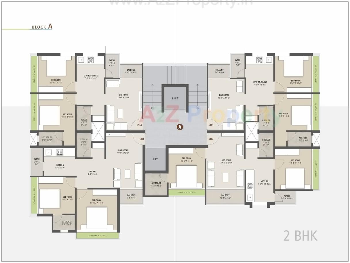 Layout of real estate project Dev Enclave located at Ruva, Bhavnagar, Gujarat