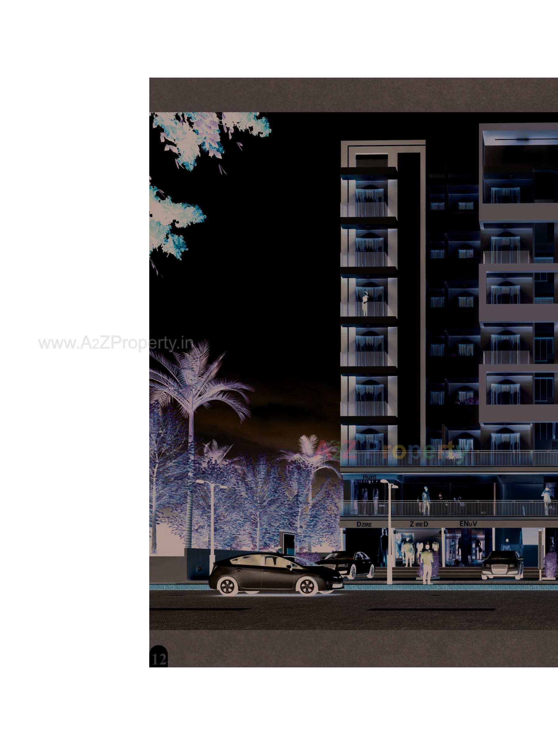 3D Elevation of real estate project Divine Edge located at Ruva, Bhavnagar, Gujarat