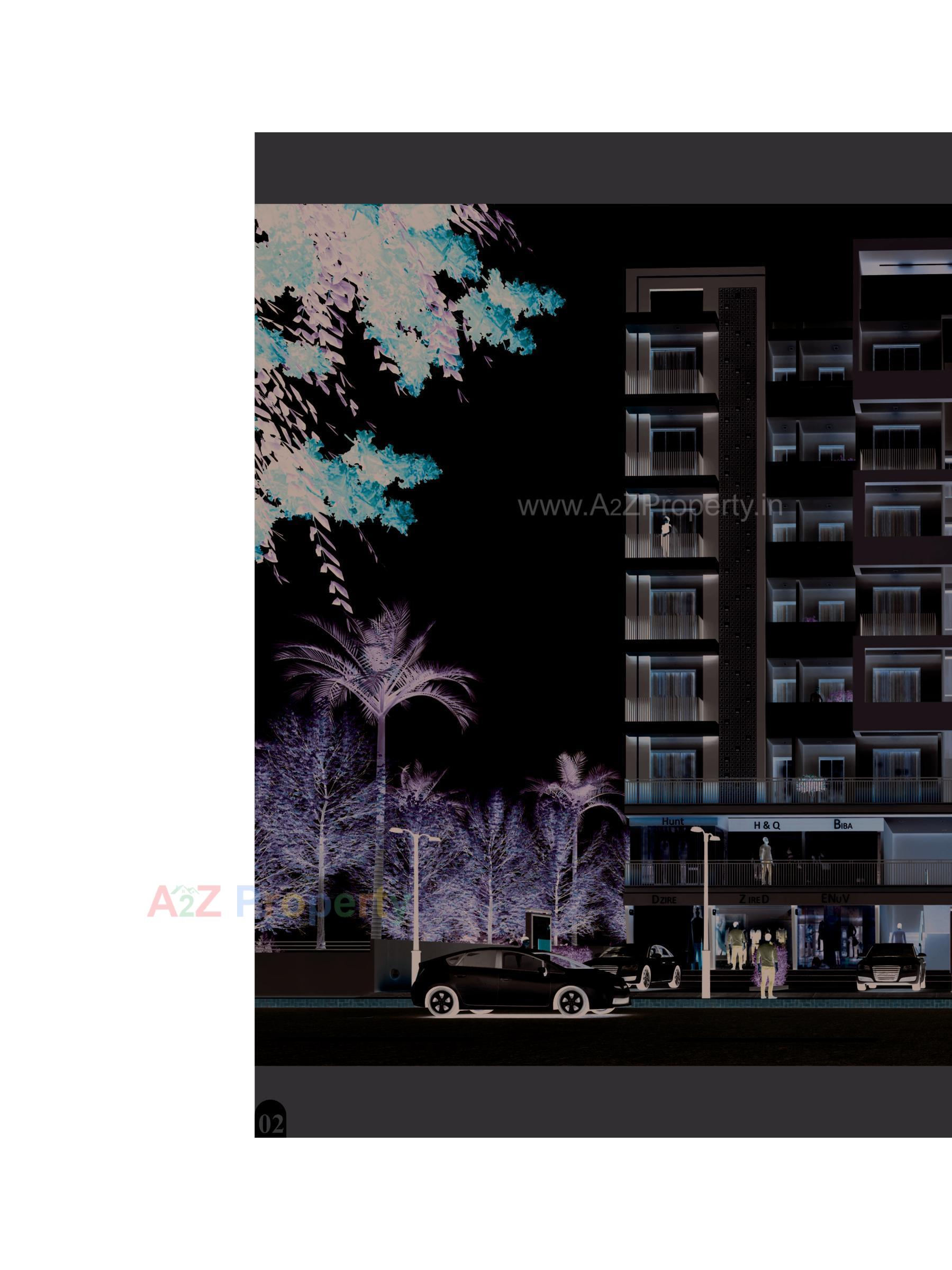 3D Elevation of real estate project Divine Edge located at Ruva, Bhavnagar, Gujarat