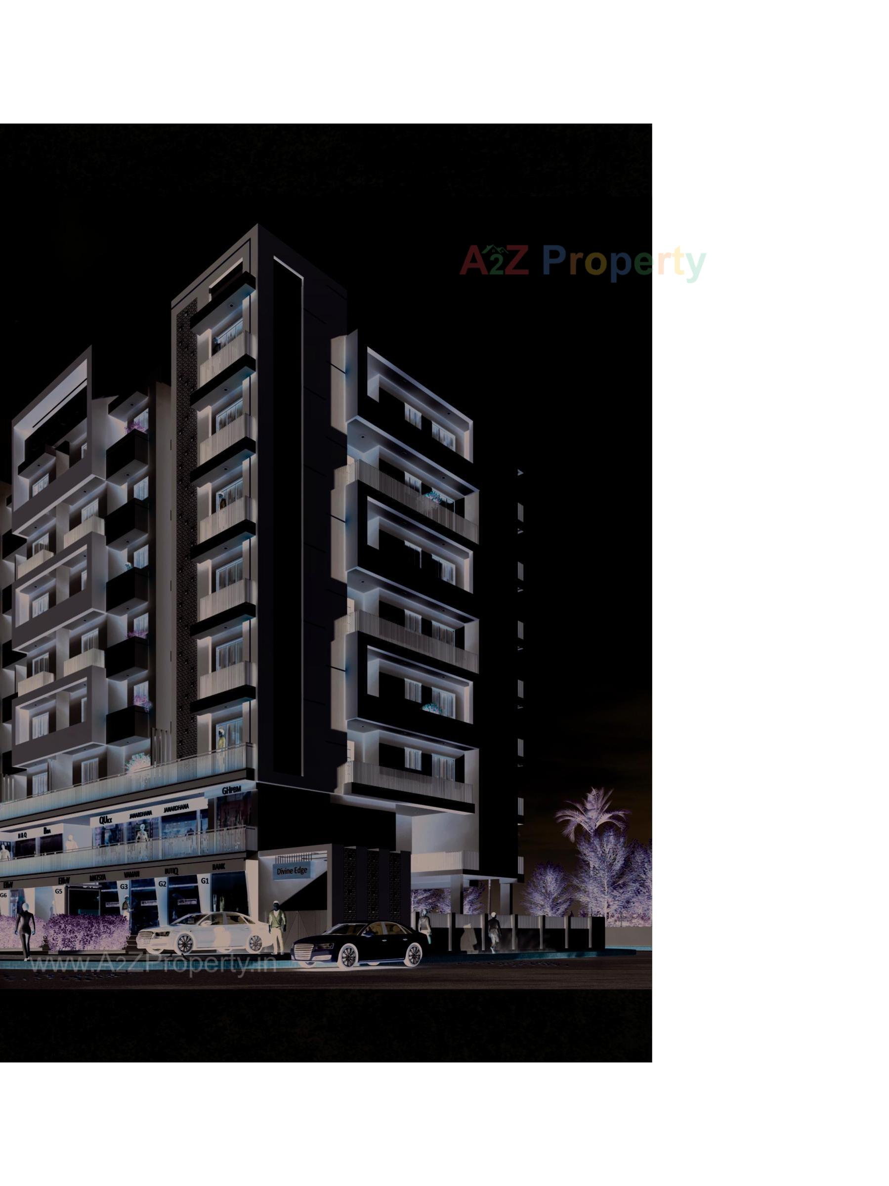 3D Elevation of real estate project Divine Edge located at Ruva, Bhavnagar, Gujarat